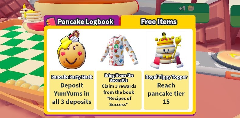 How to Get Three FREE Items in Pancake Empire Tower Tycoon image
