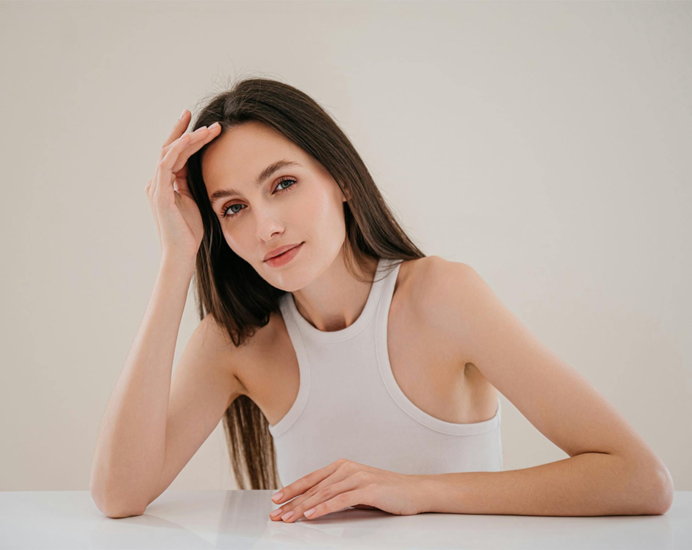 woman with long hair