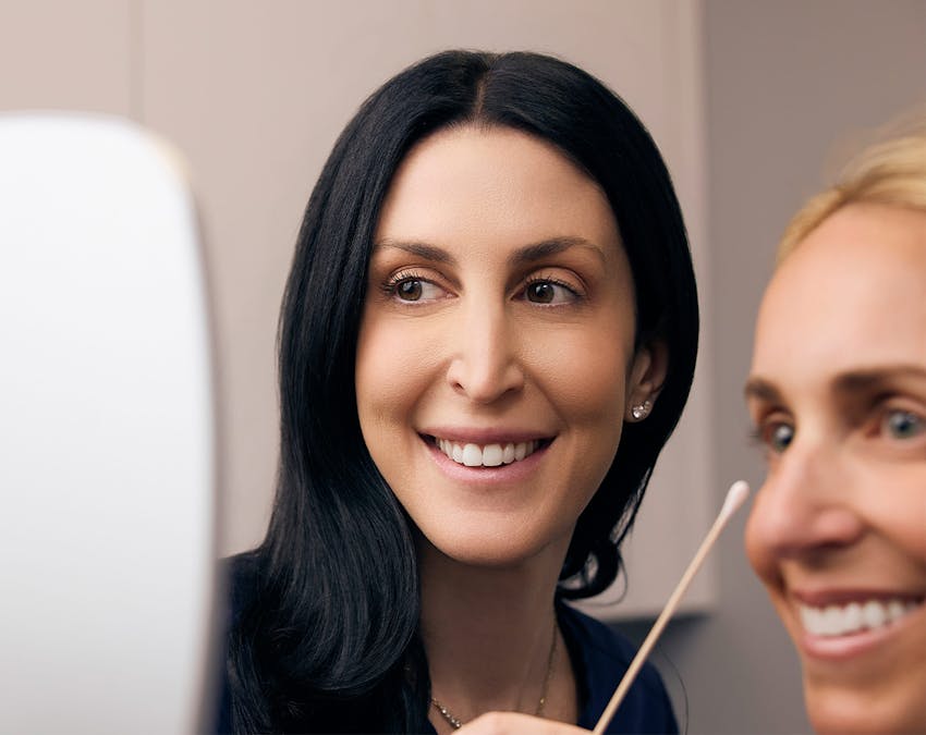 Dr. Julie Shtraks with patient