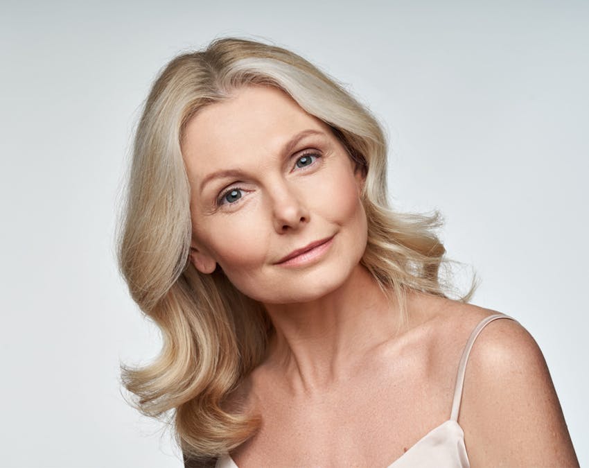 older blonde woman