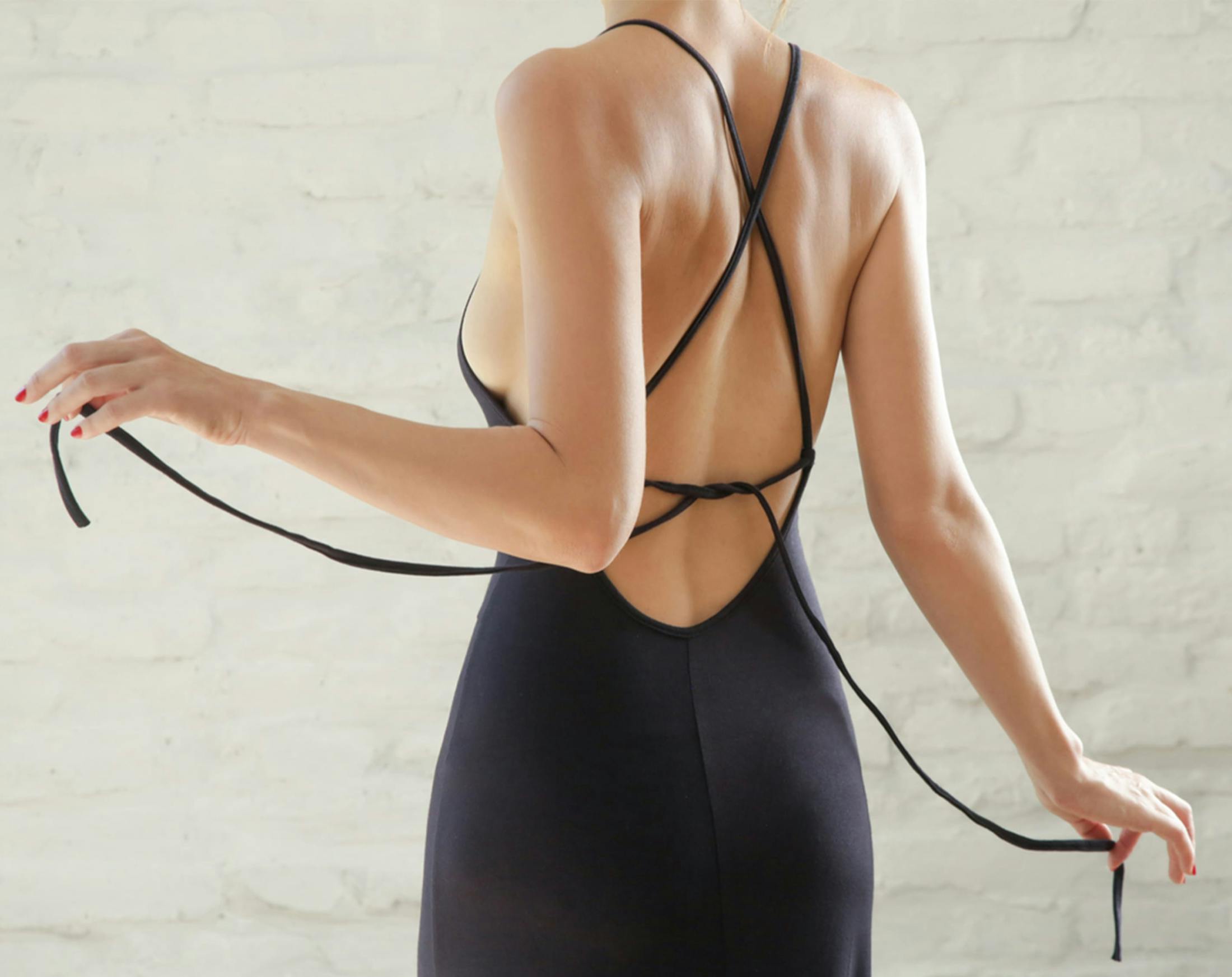 view of woman from behind
