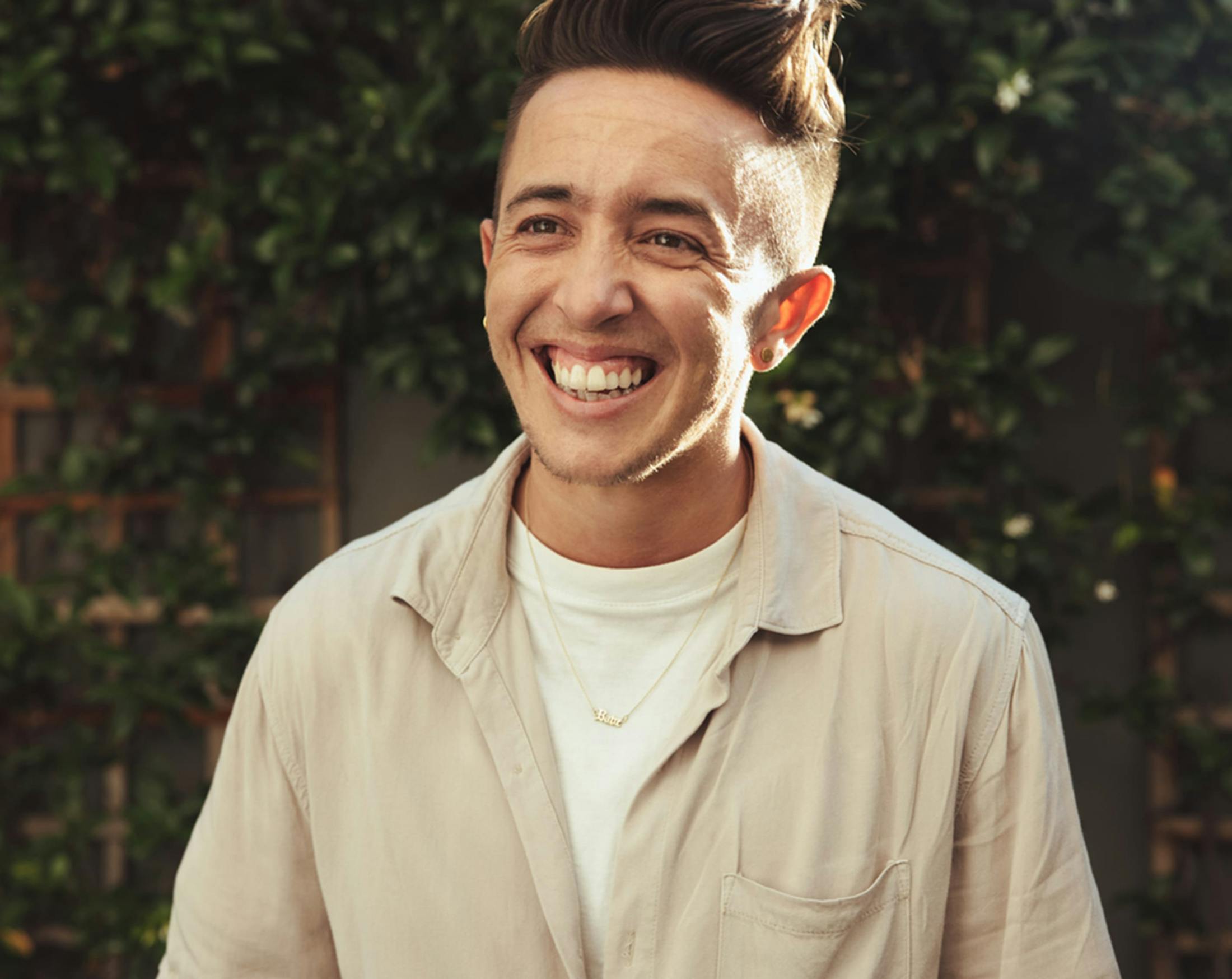 smiling trans man