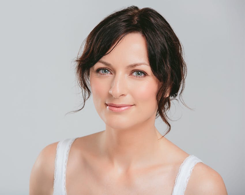 woman with dark hair