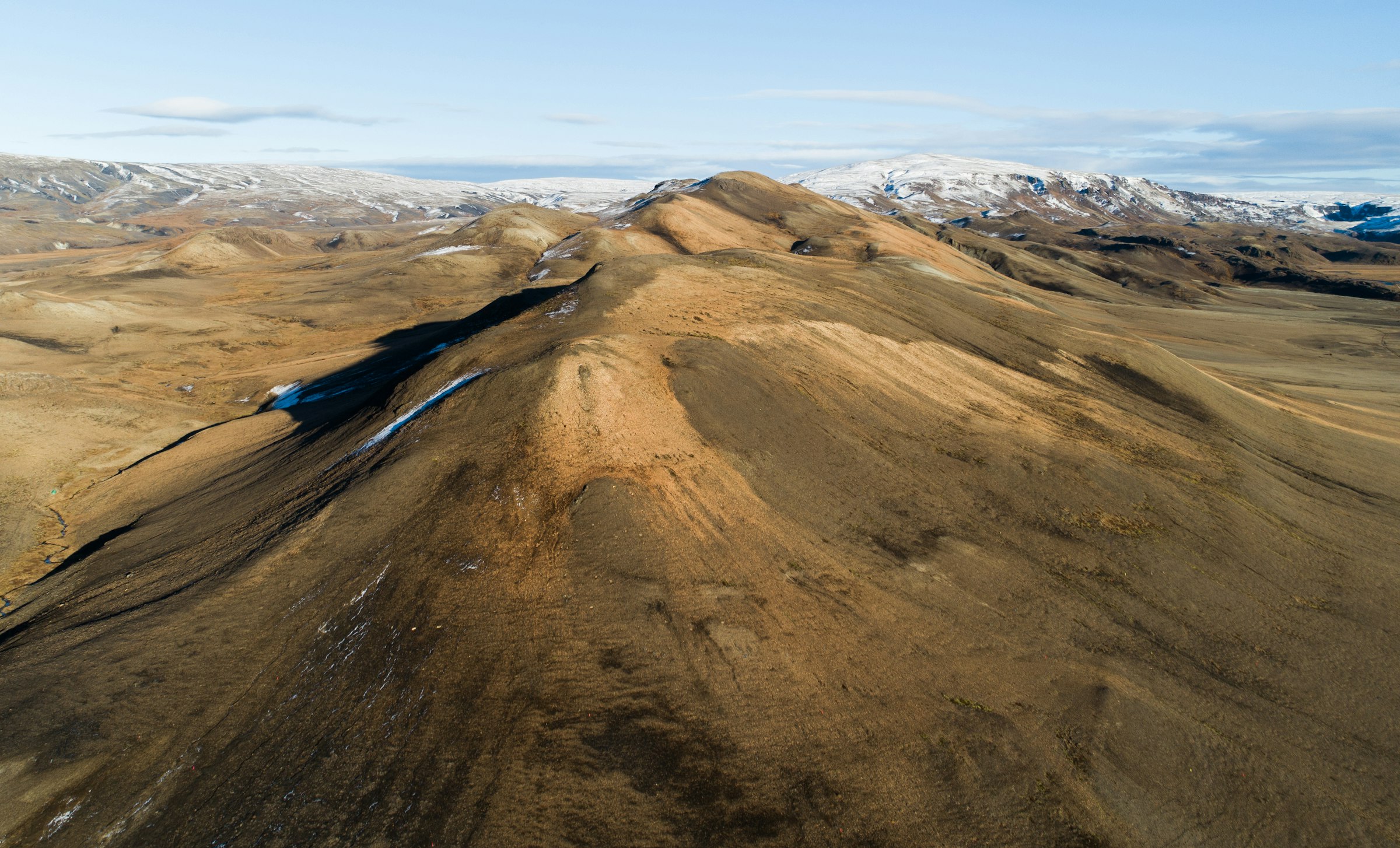Rauðukambar A drone shot of Rauðukambar