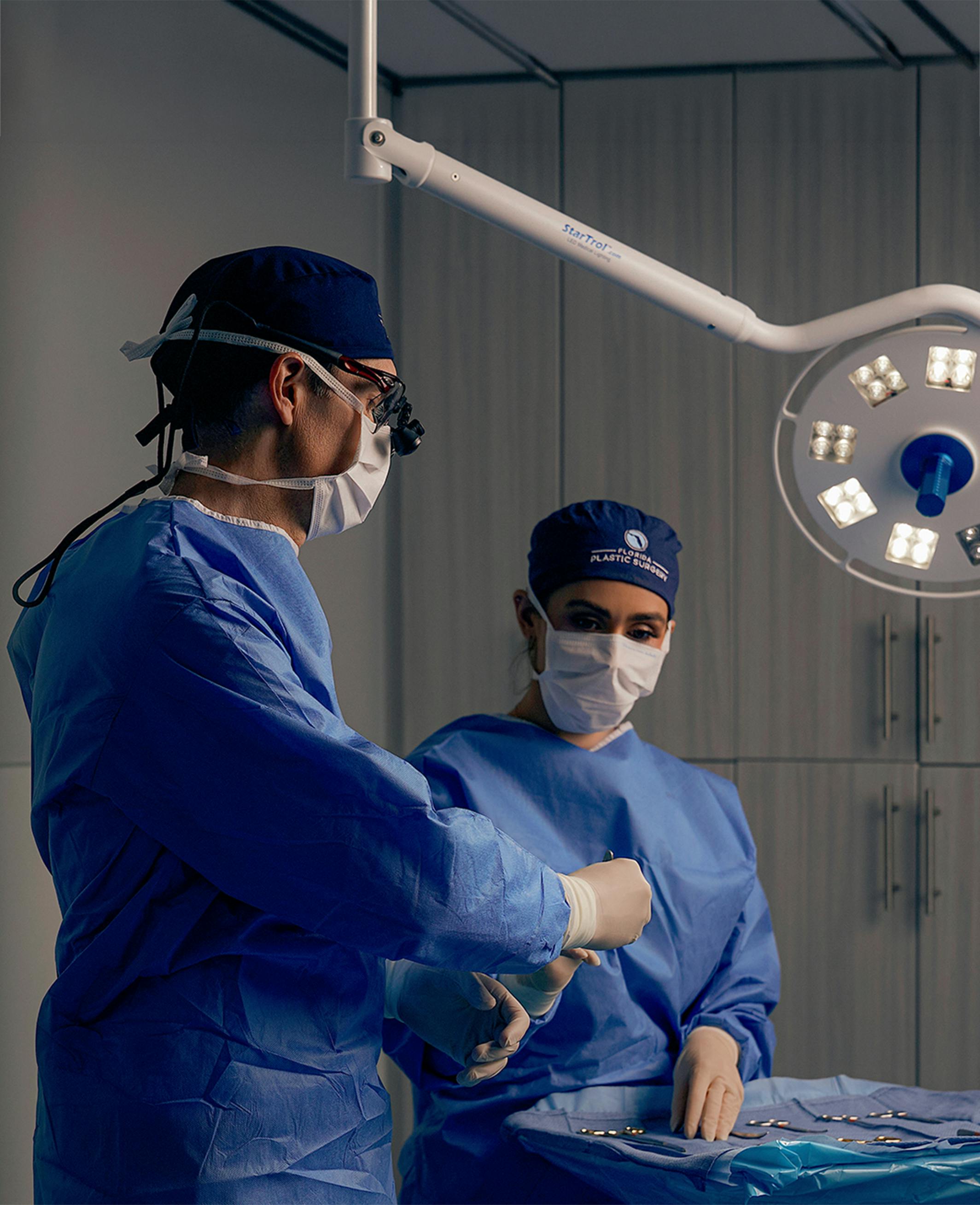 two doctors during surgery