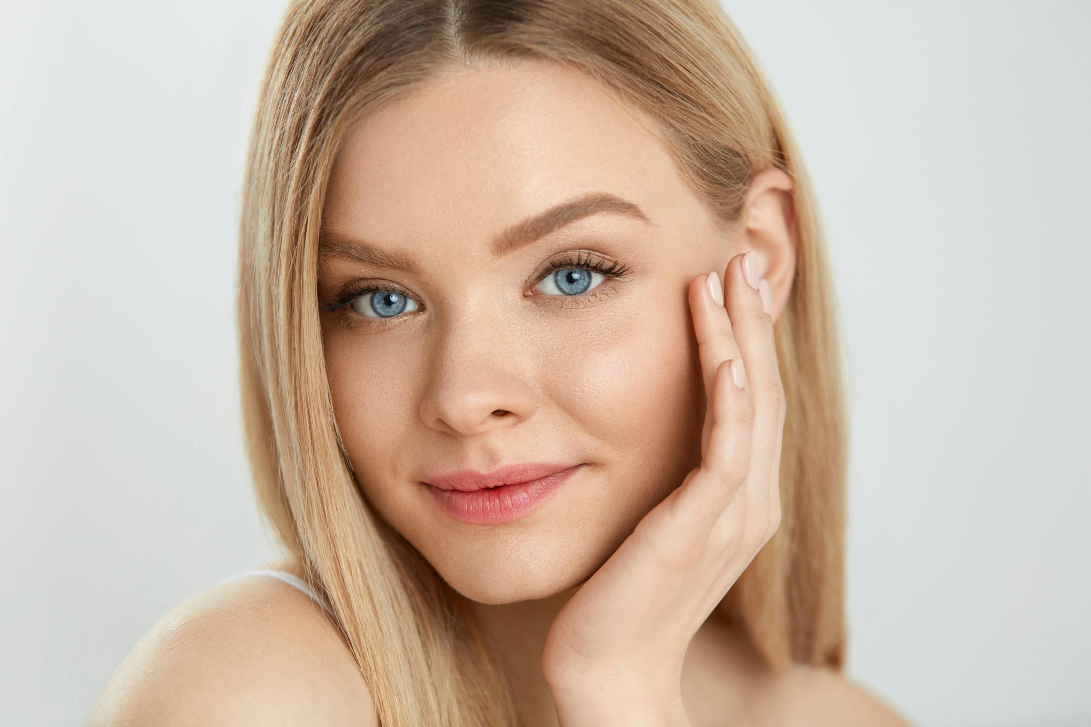 young blond model