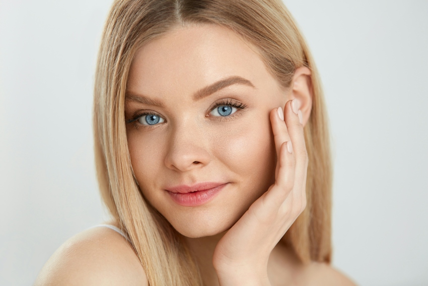 young blond model