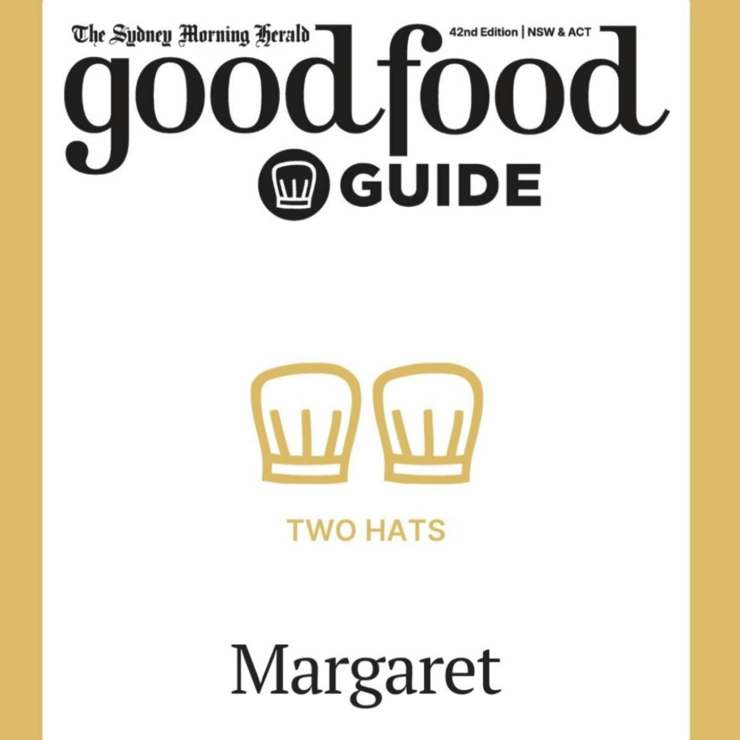 Awarded Two Hats from the Good Food Guide 2027