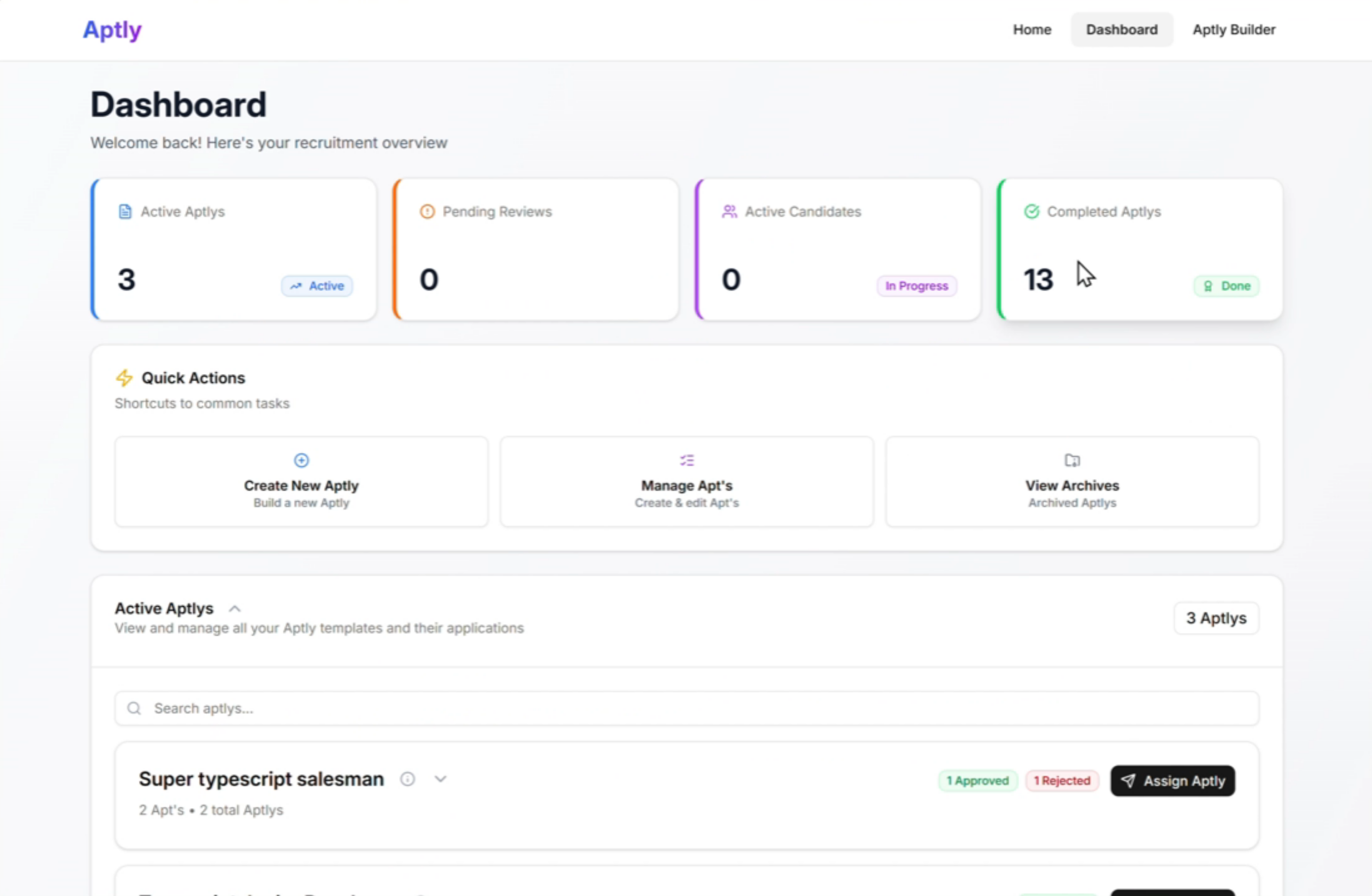 Image of Aptly dashboard