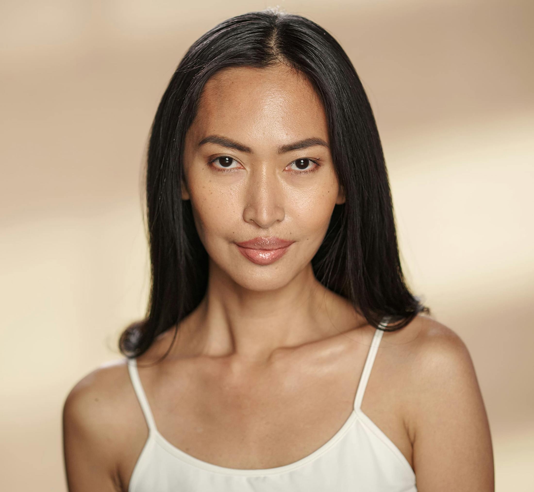 Woman looking at the camera