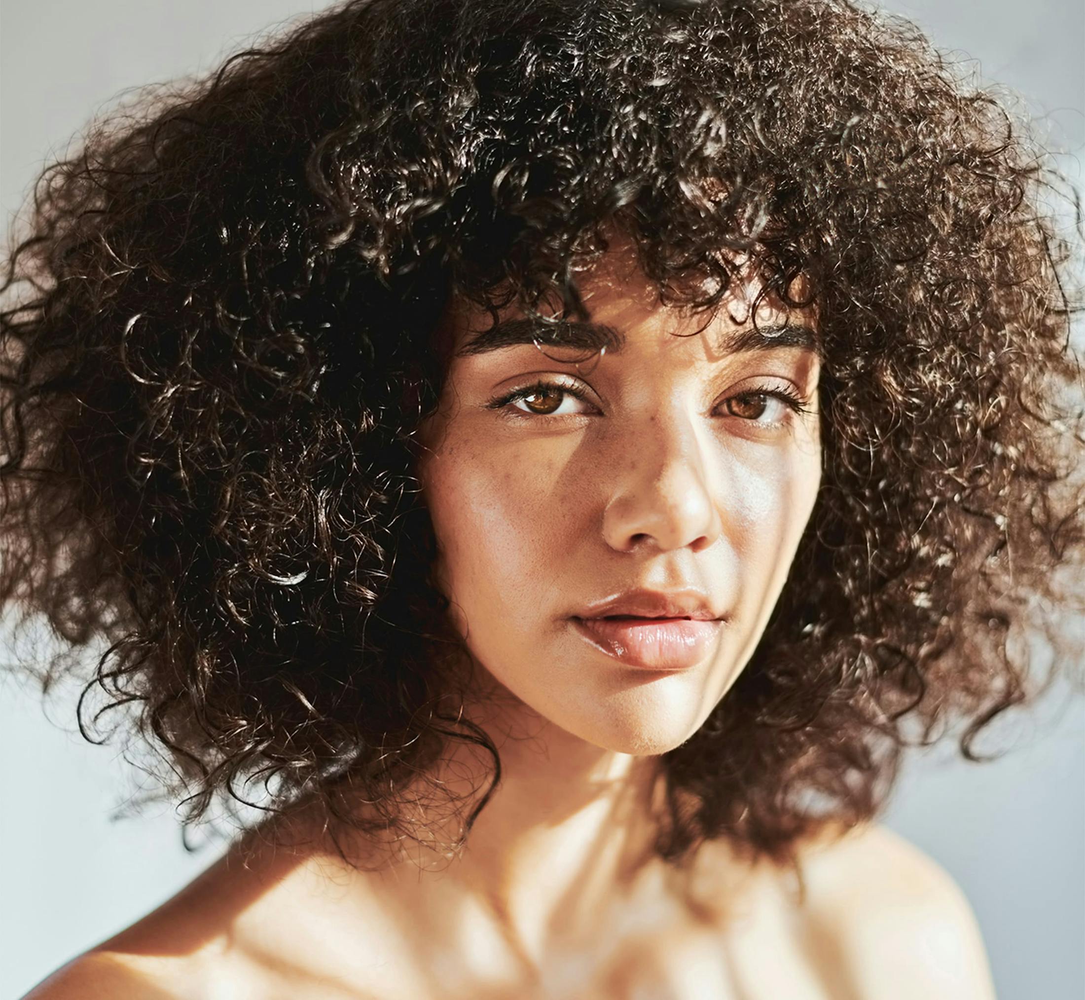 Woman looking at the camera