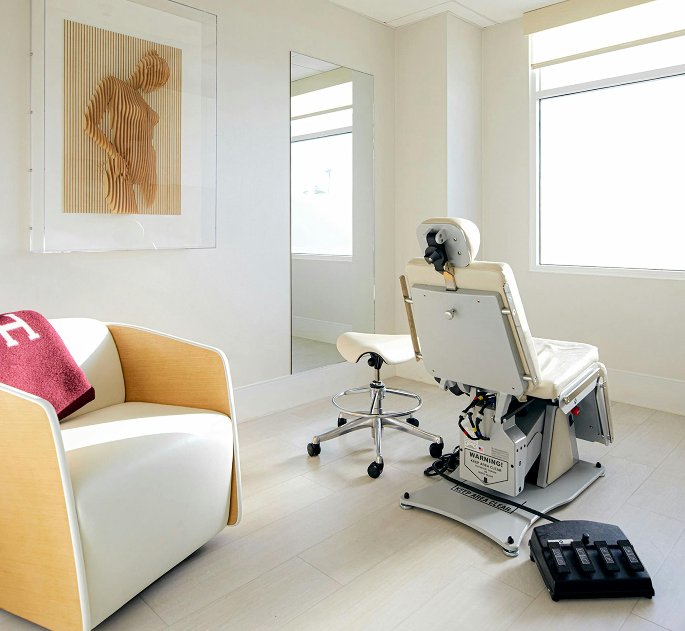 a treatment chair