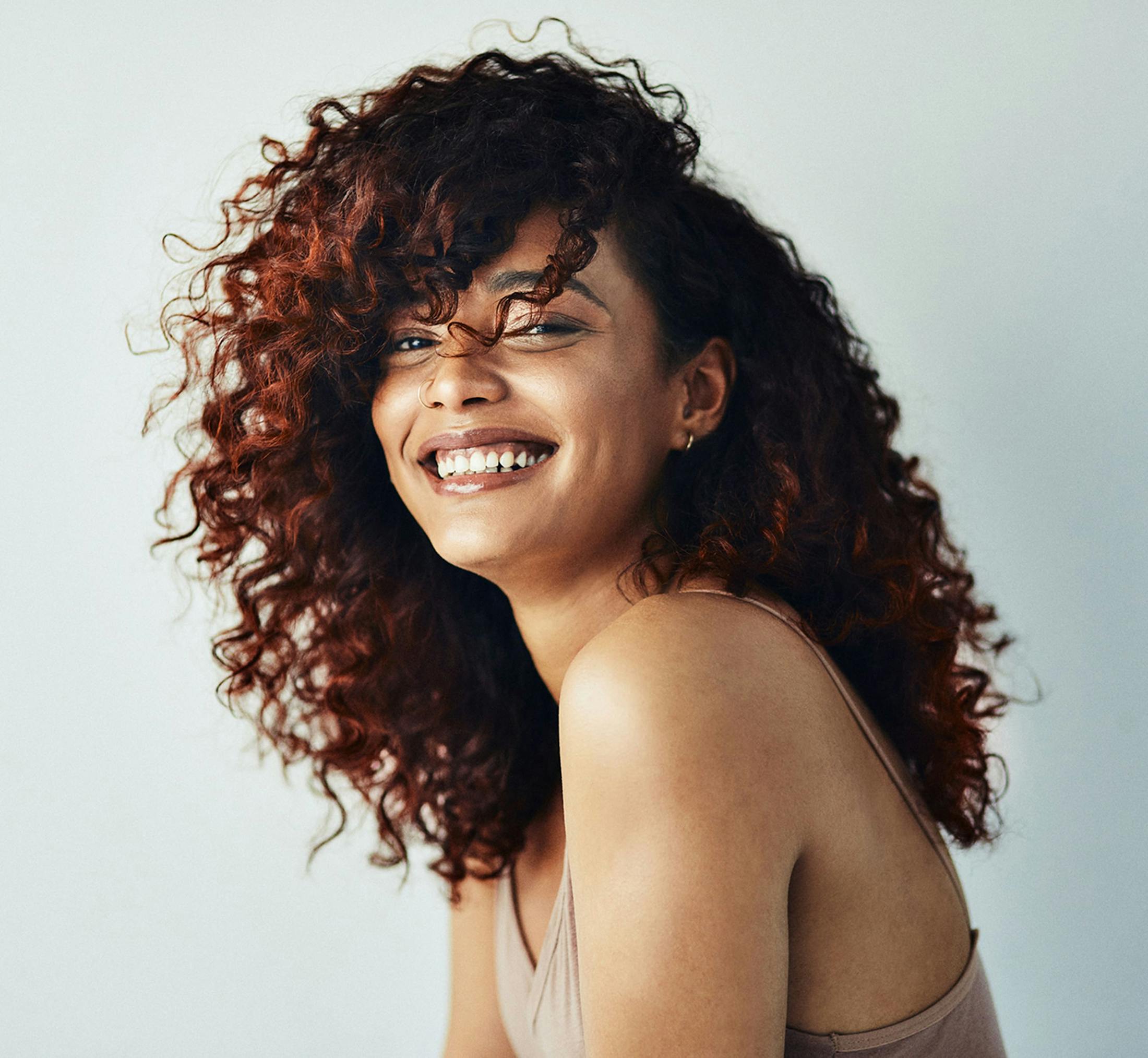 Woman smiling