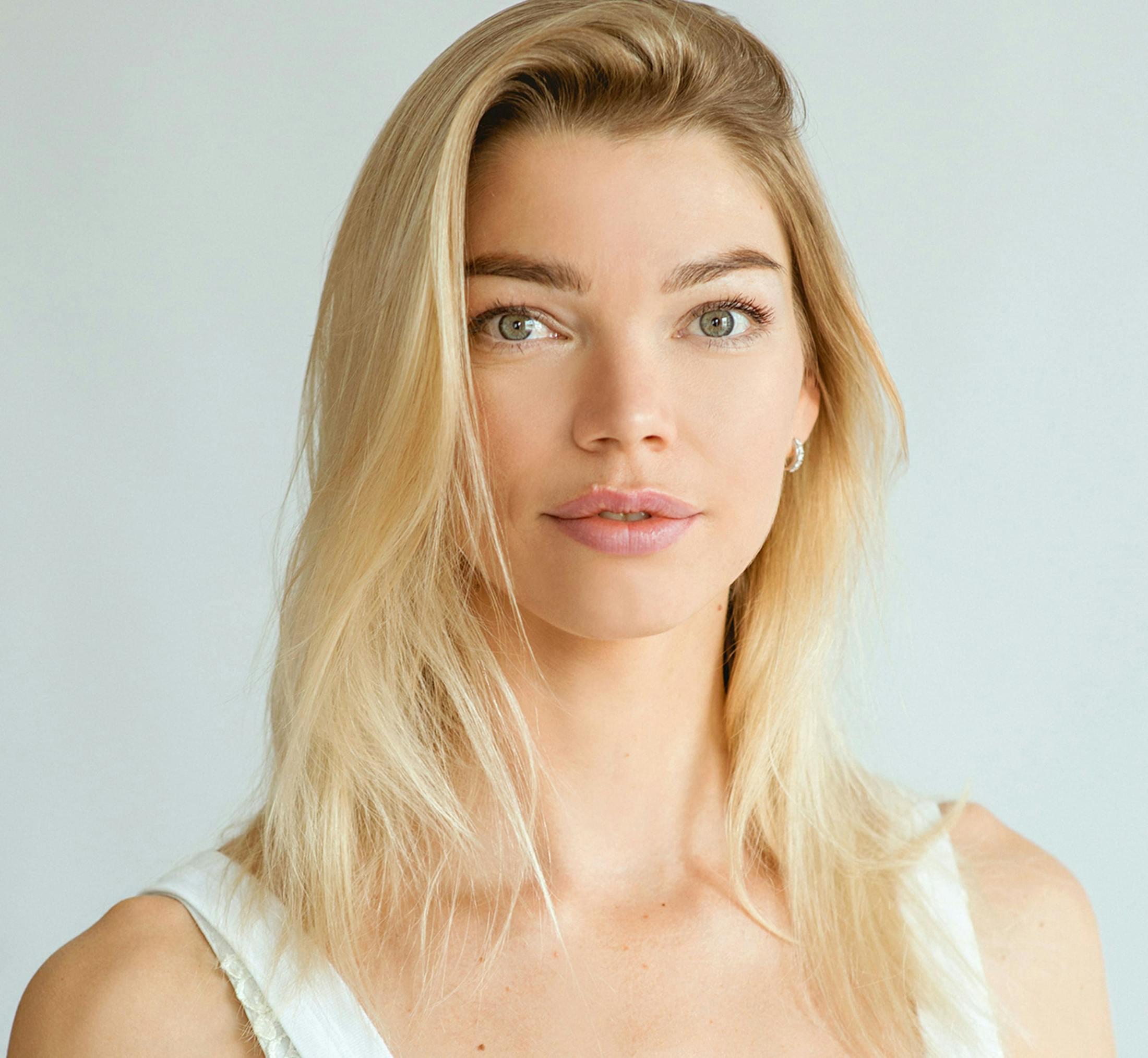 Woman looking at the camera