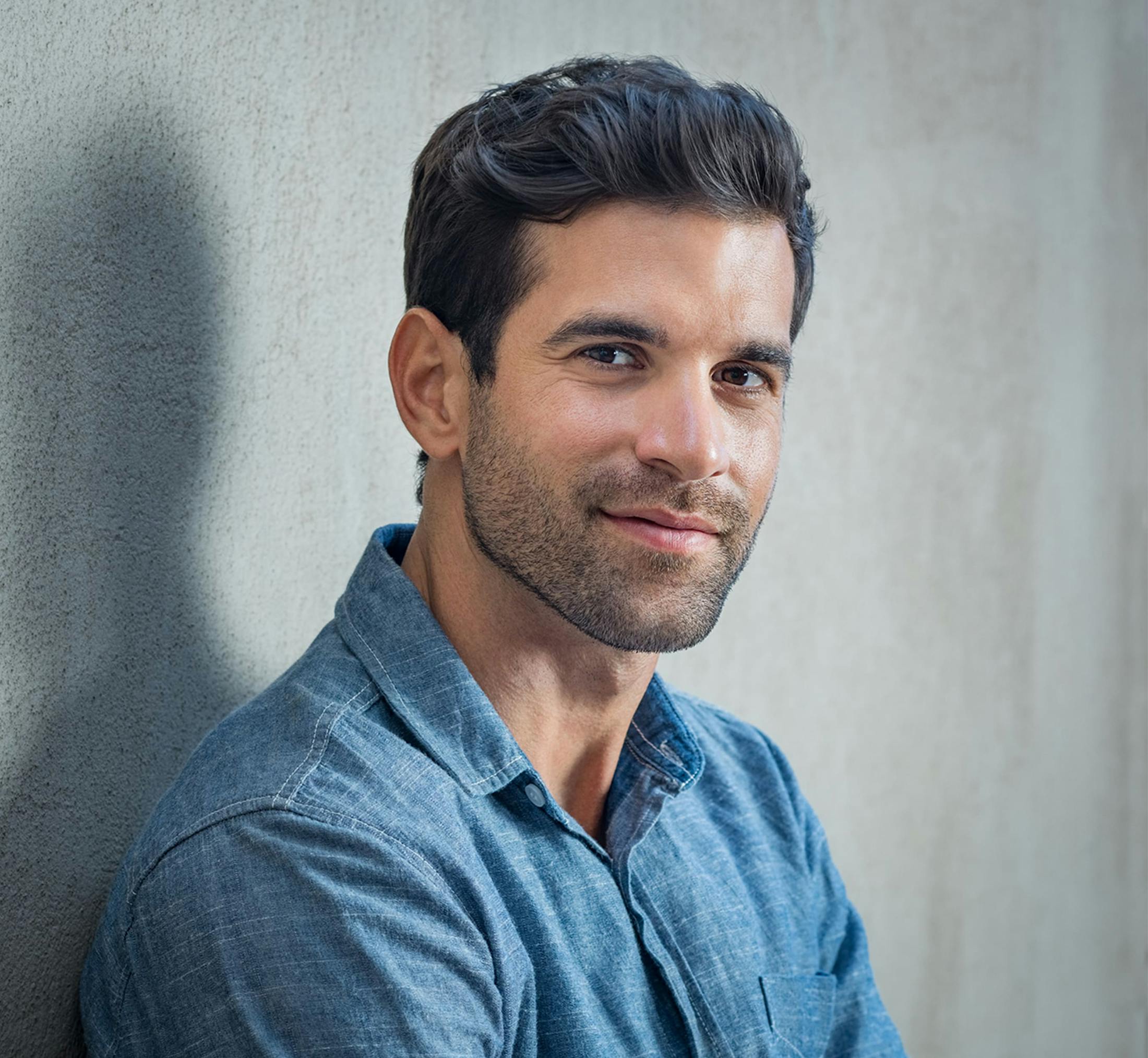 Man smiling