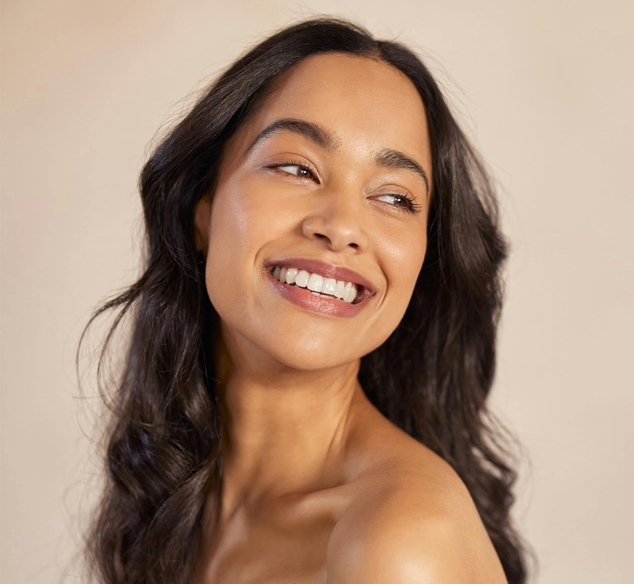 Woman smiling