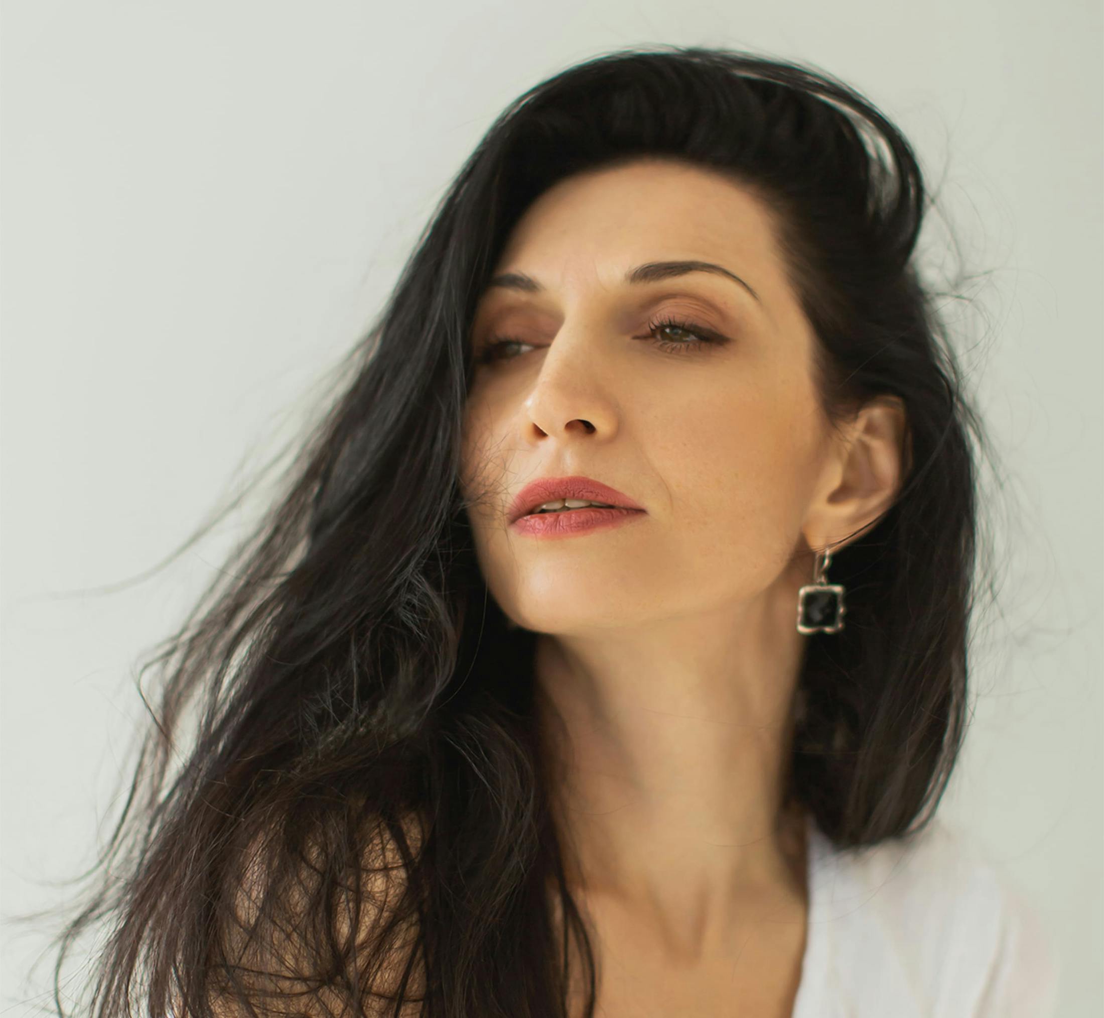 Woman looking off to the side