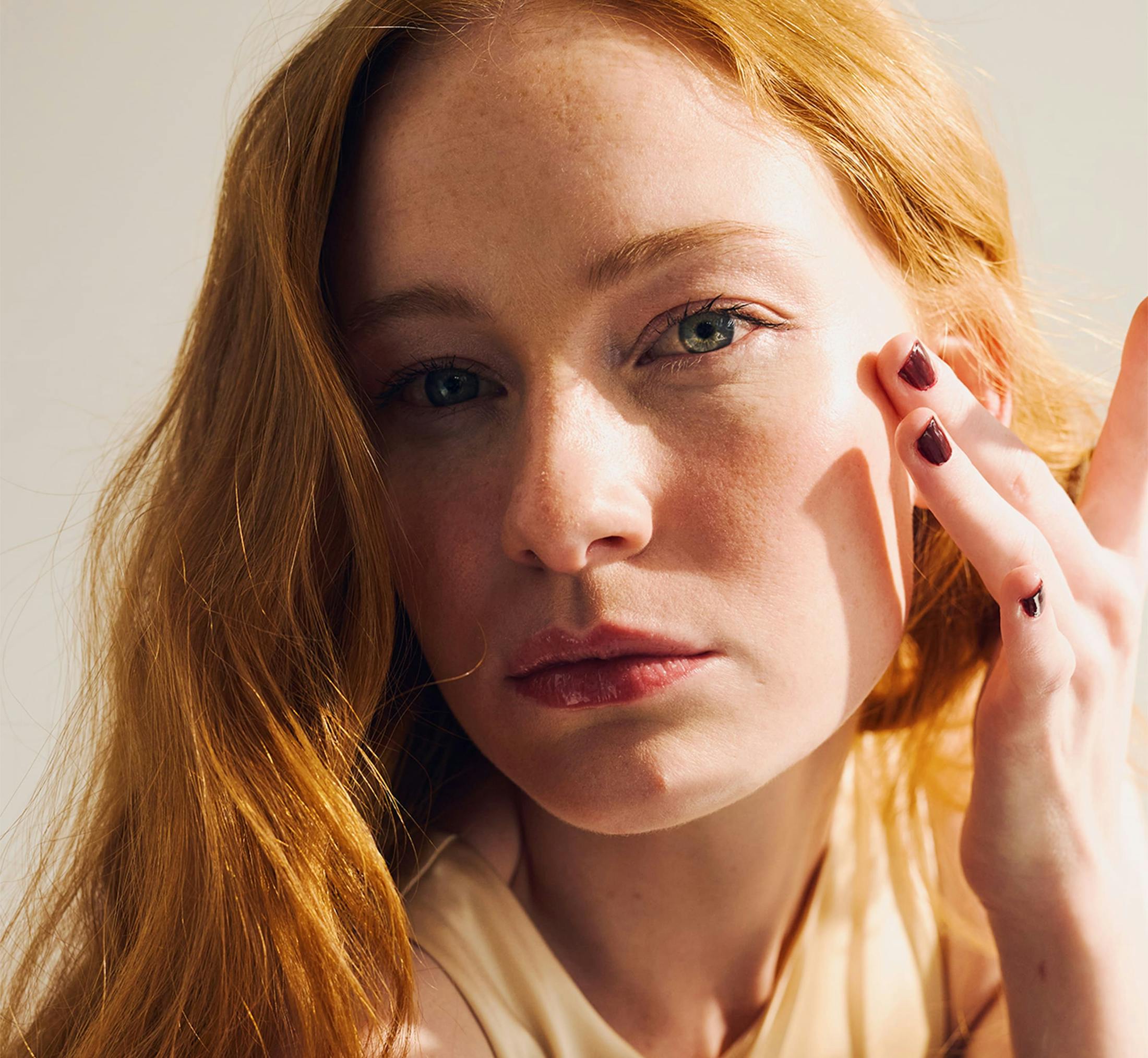 Close up of womans face