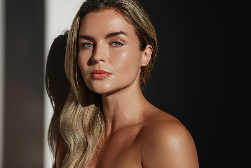 Woman looking at the camera