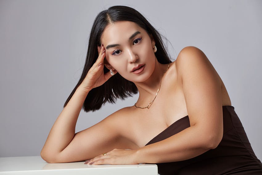 Woman posing