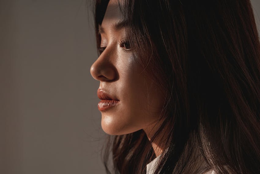 women side profile