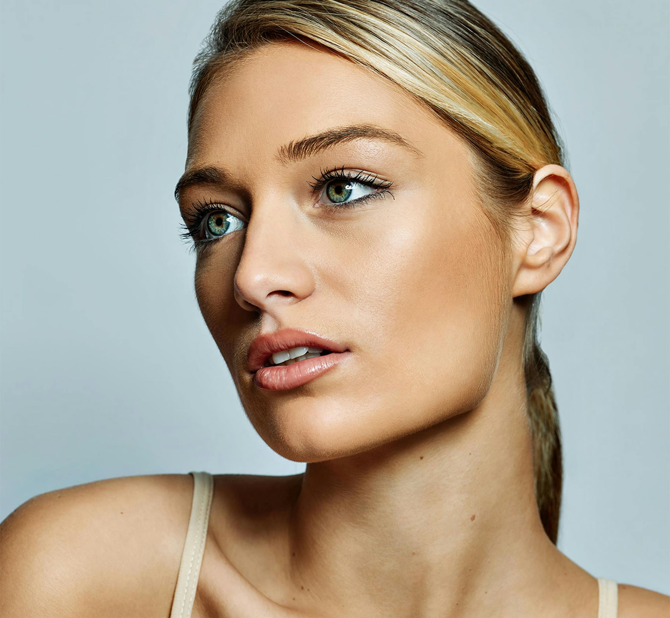 Close up of womans face