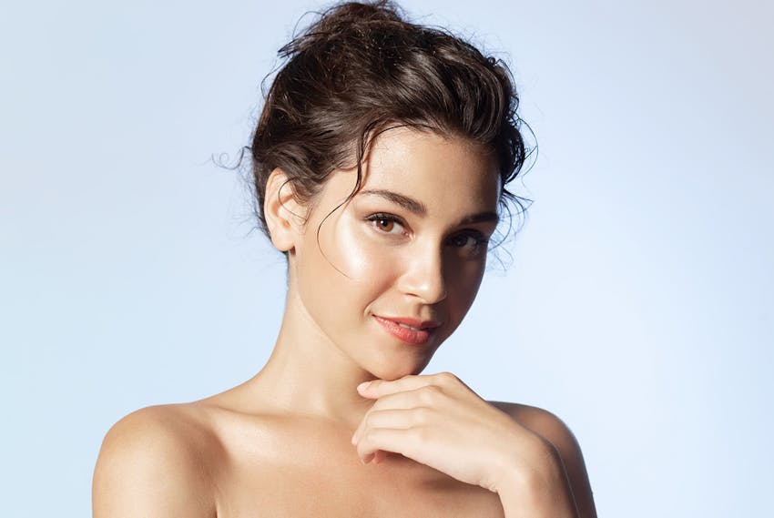 Woman smiling