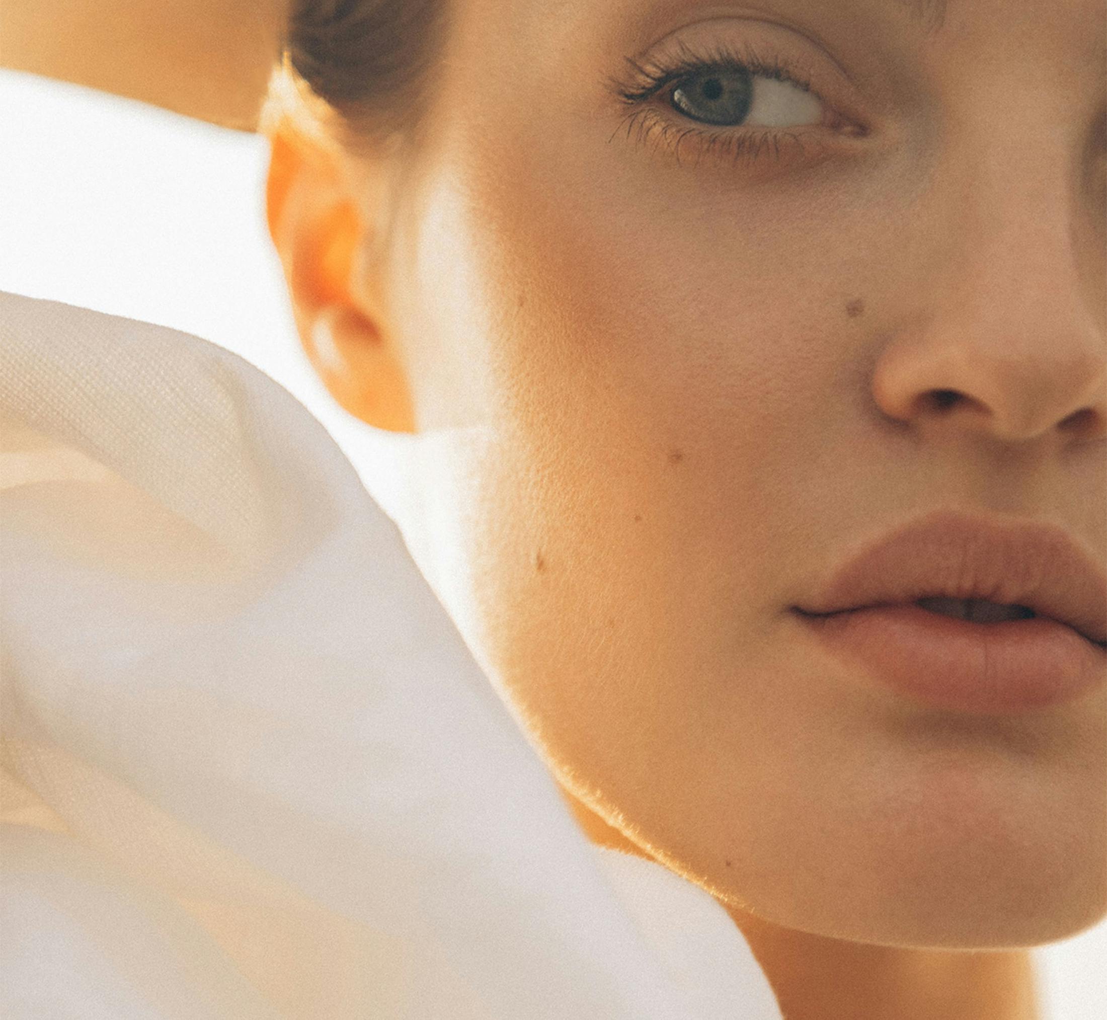 Close up of womans face