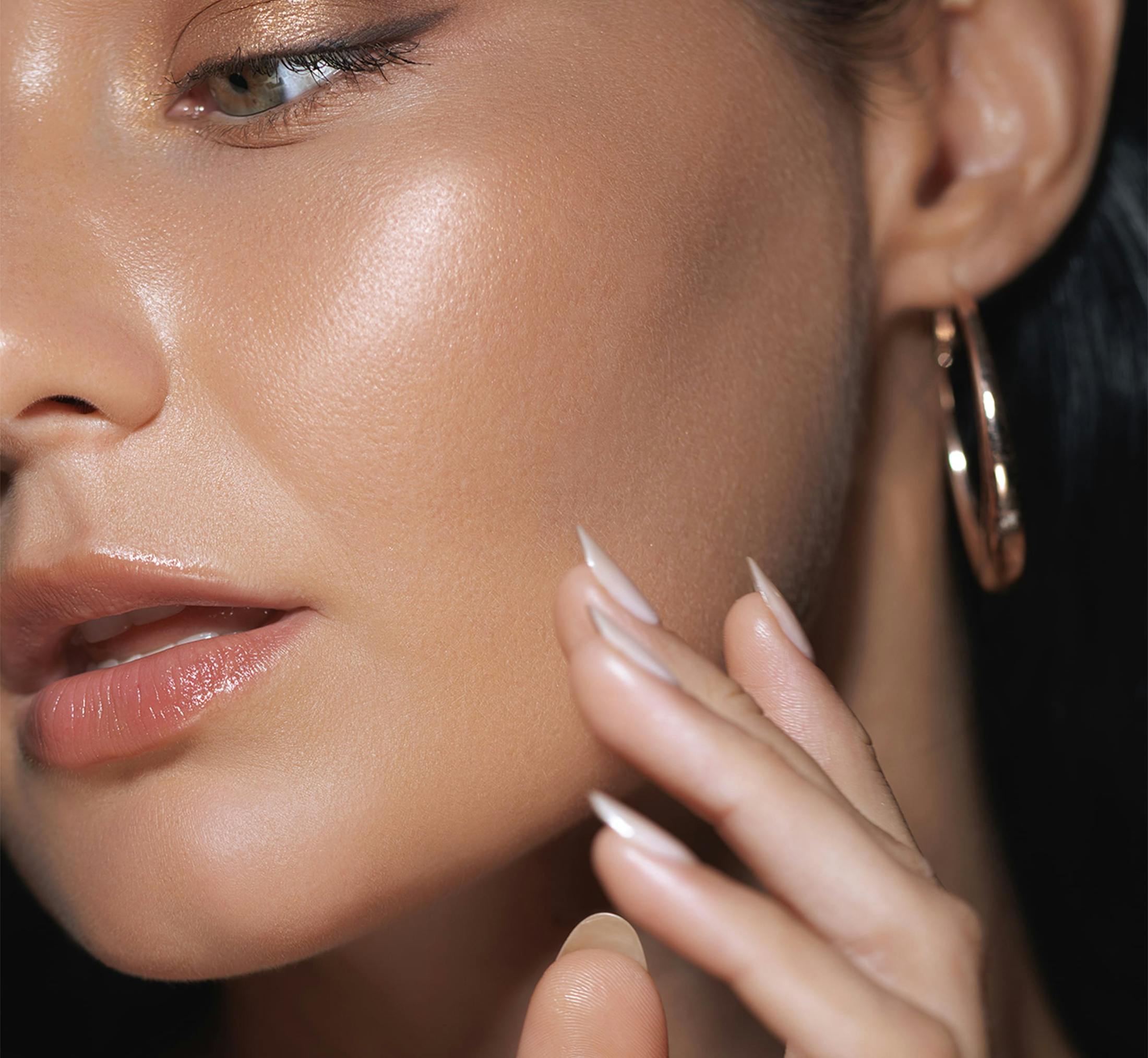 Close up of womans face