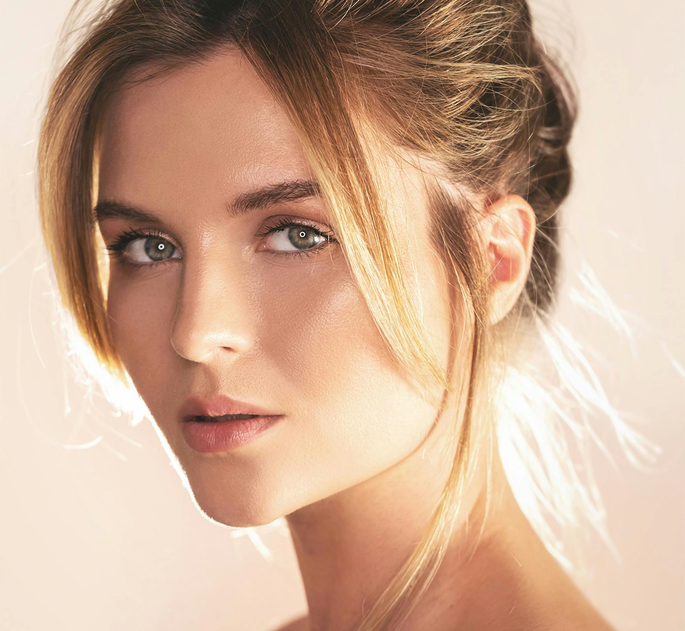 women soft smiling