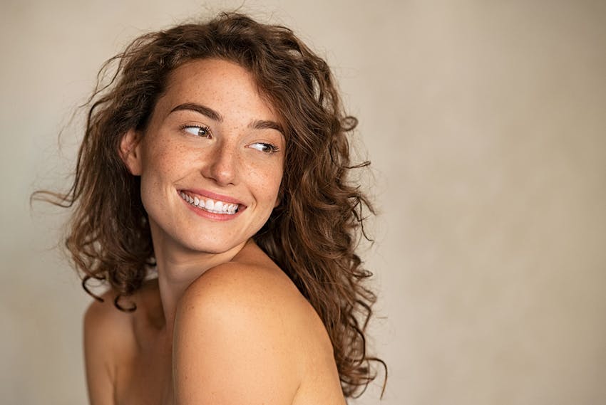 women smiling