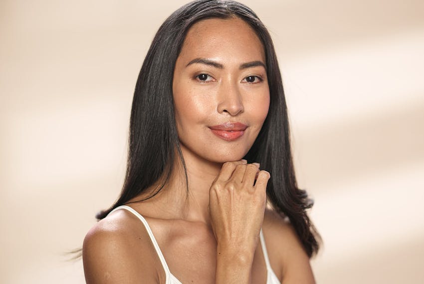 Woman smiling