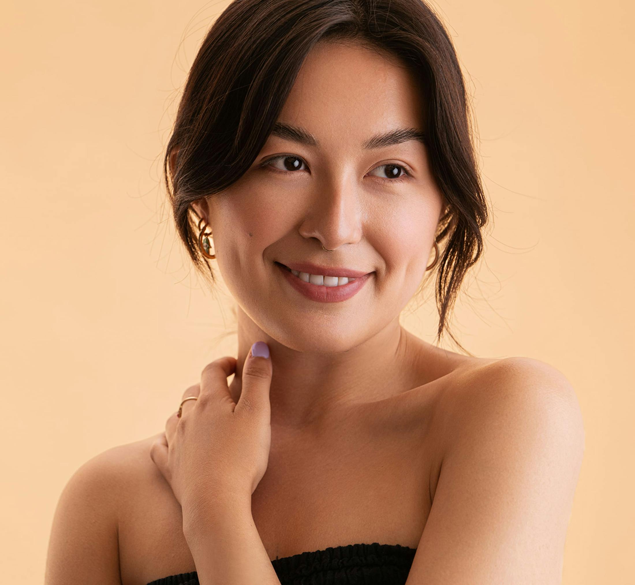 Woman smiling