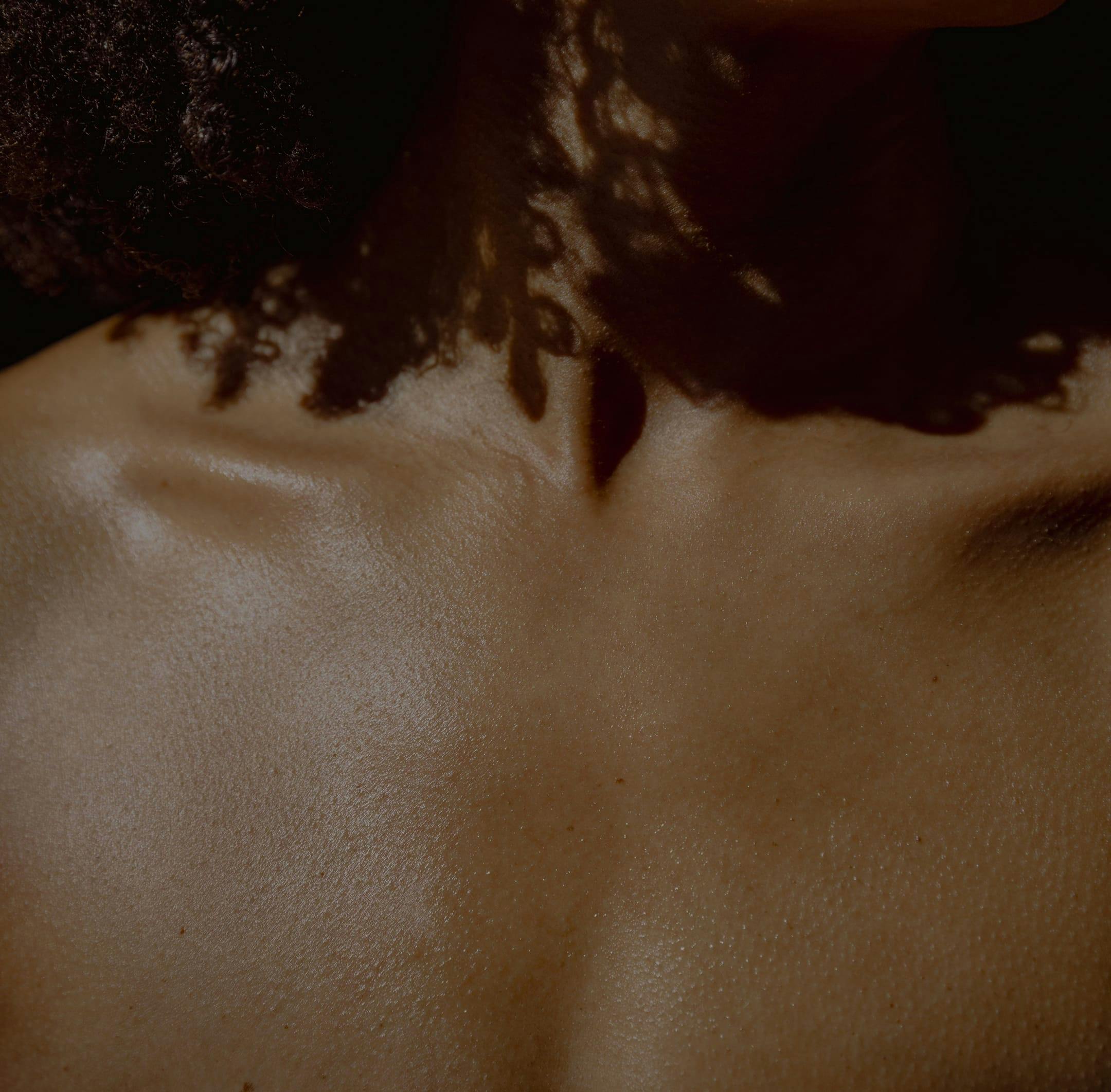 close up of person's chest