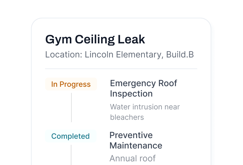 Gym Ceiling Leak preview