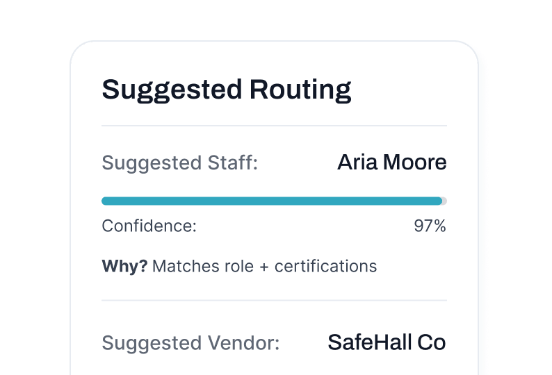 Suggested Routing preview
