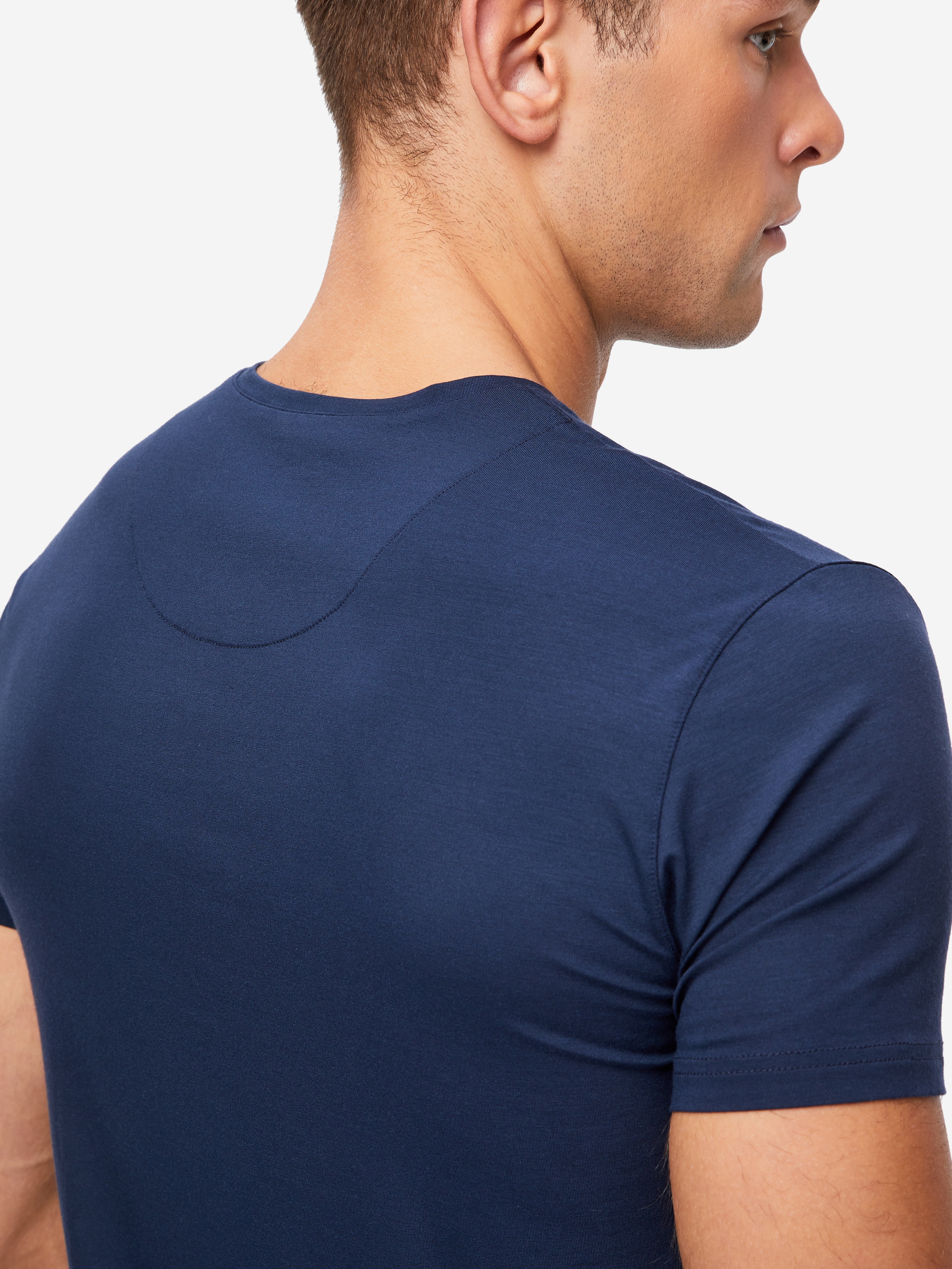 mens navy blue v neck t shirt