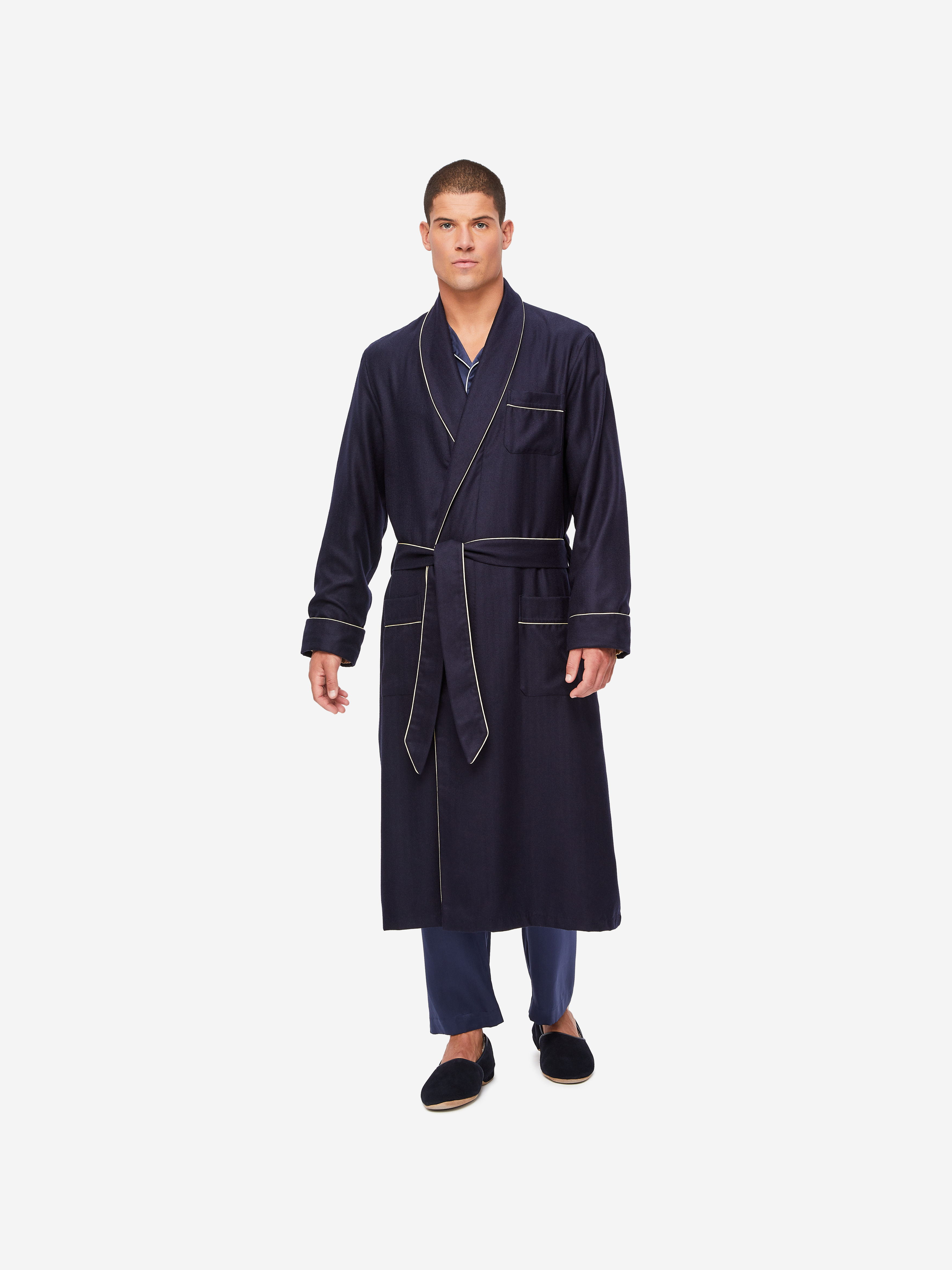 Mens Silk Lined Wool & Cashmere Robe - Walmart.com