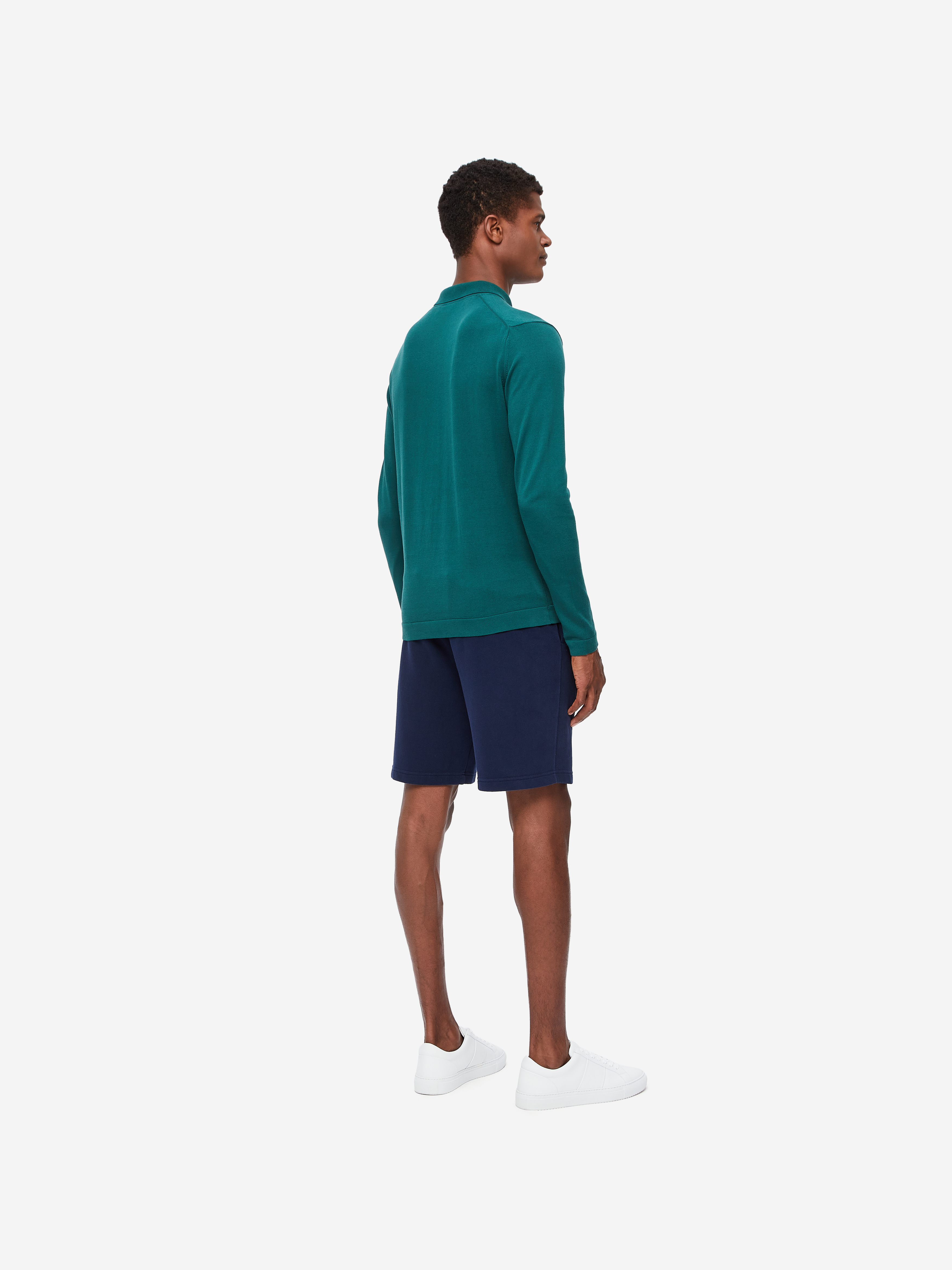 Jacob Sea Island Cotton Green Men s Long Sleeve Polo Shirt Derek