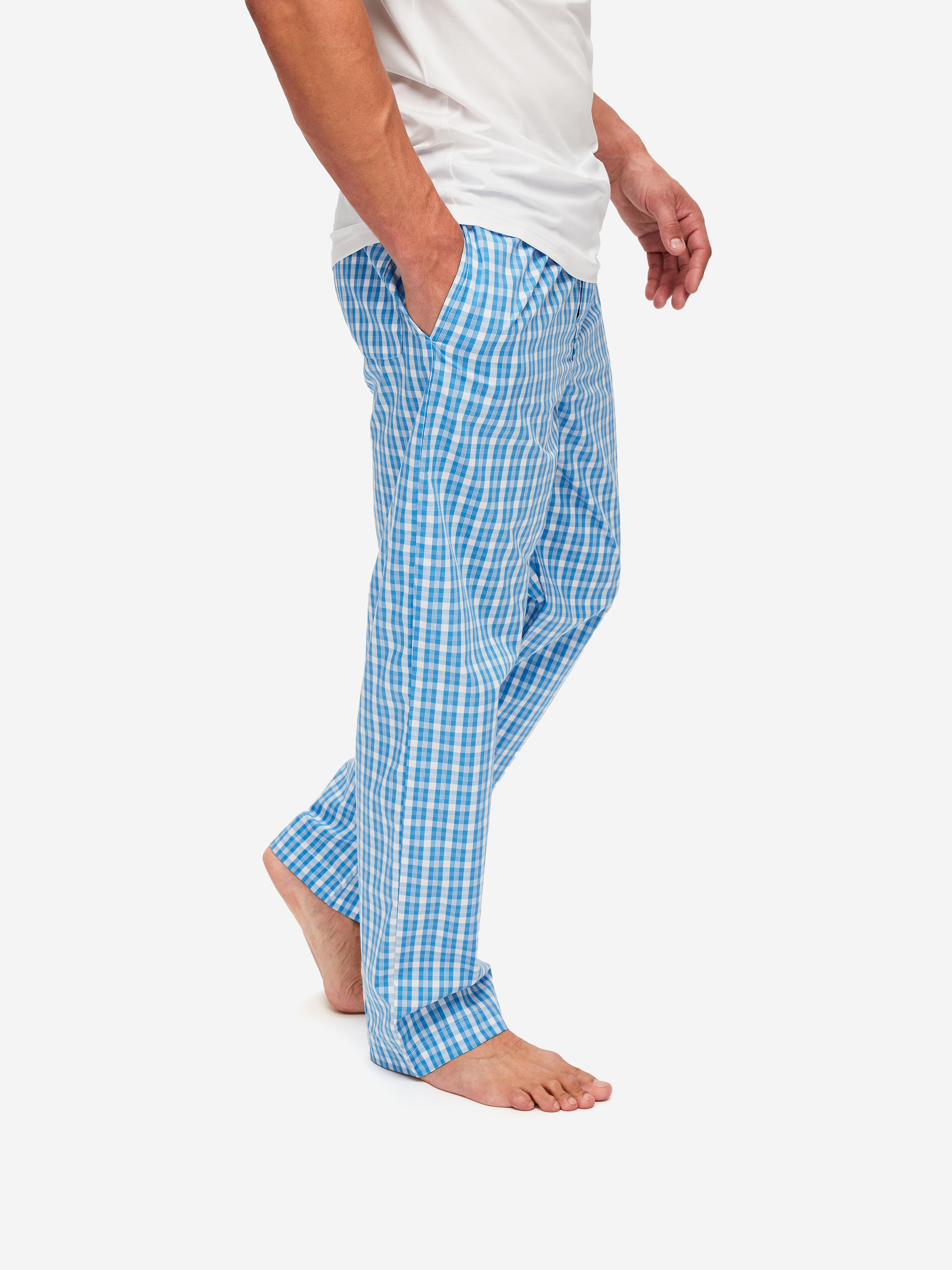 DEREK ROSE Barker gingham cotton-poplin pajama pants