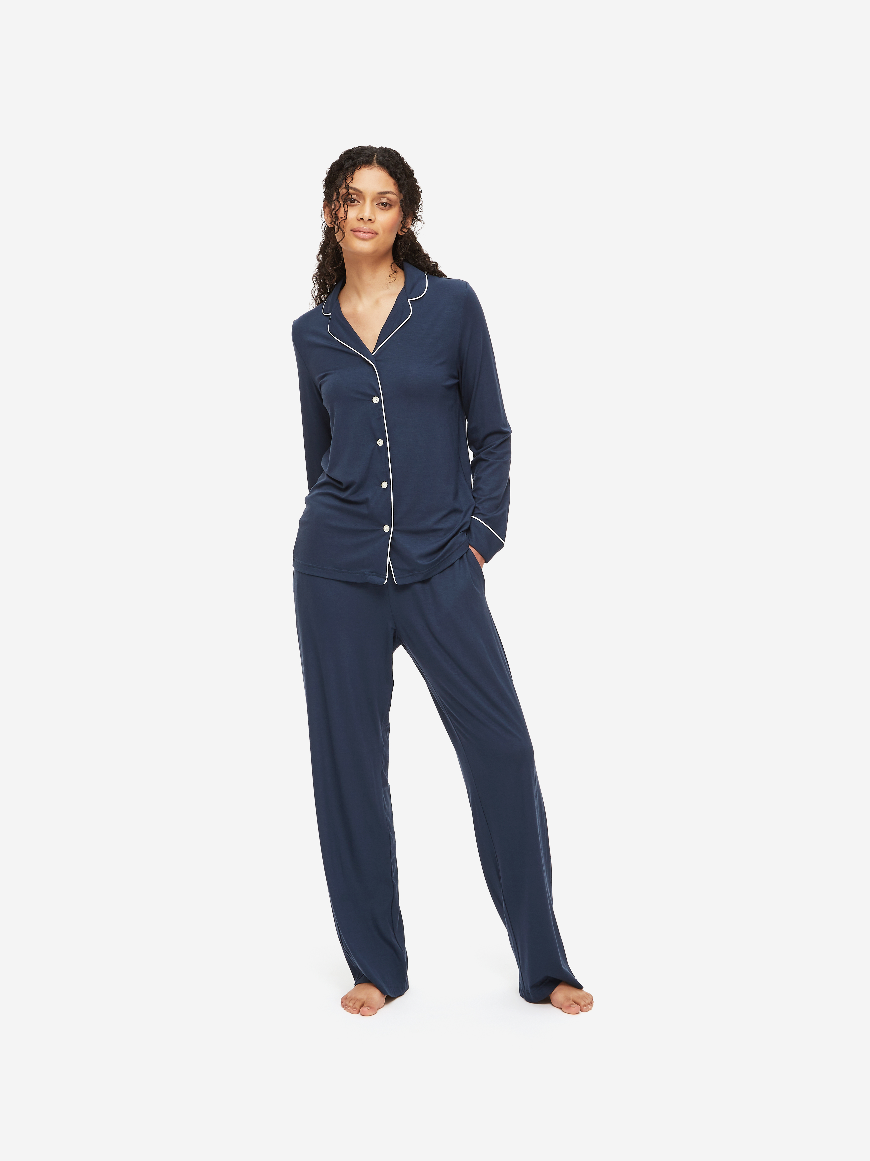Lara Micro Modal Stretch Navy Women's Pyjamas