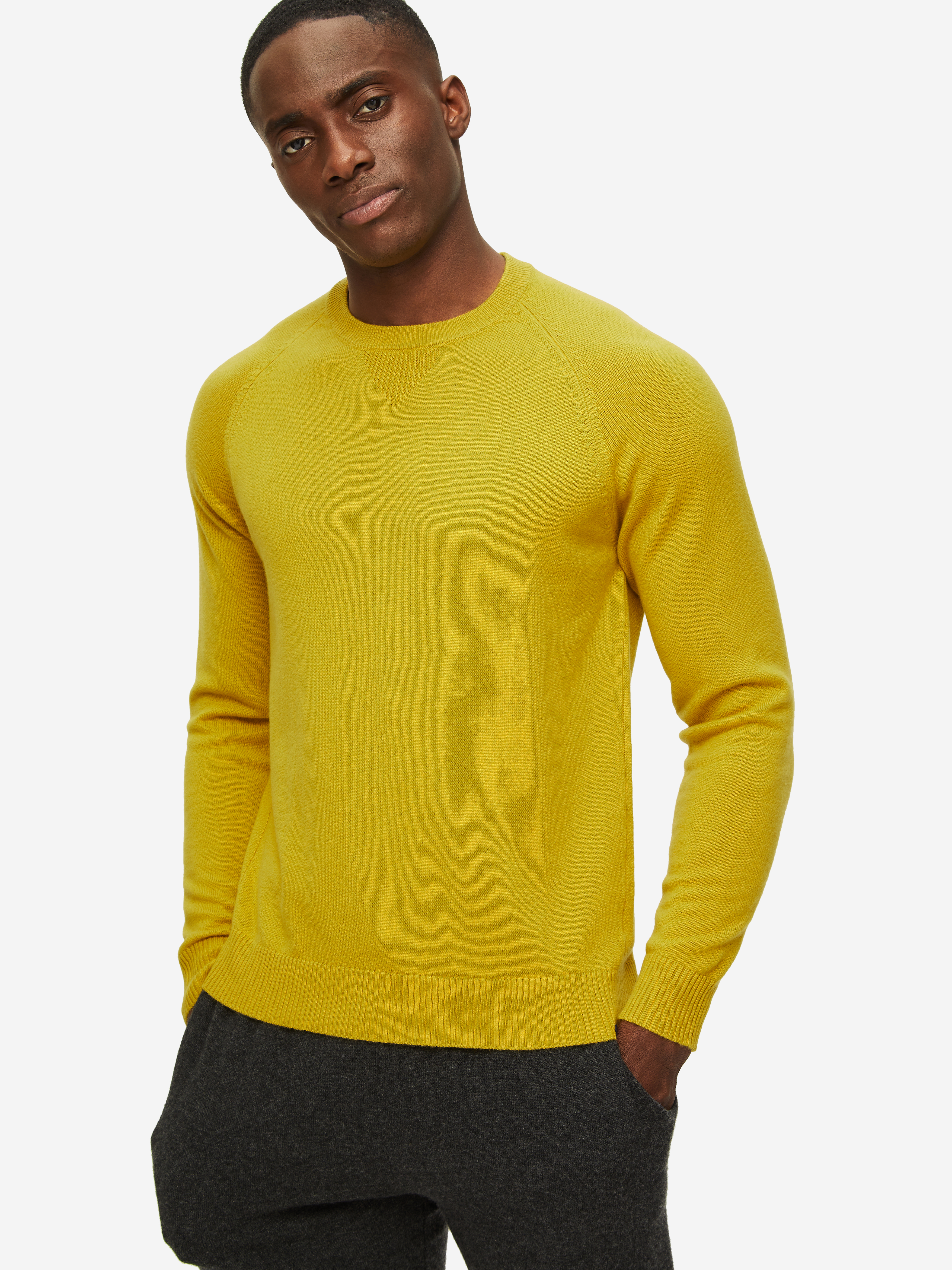 Mustard best sale cashmere jumper