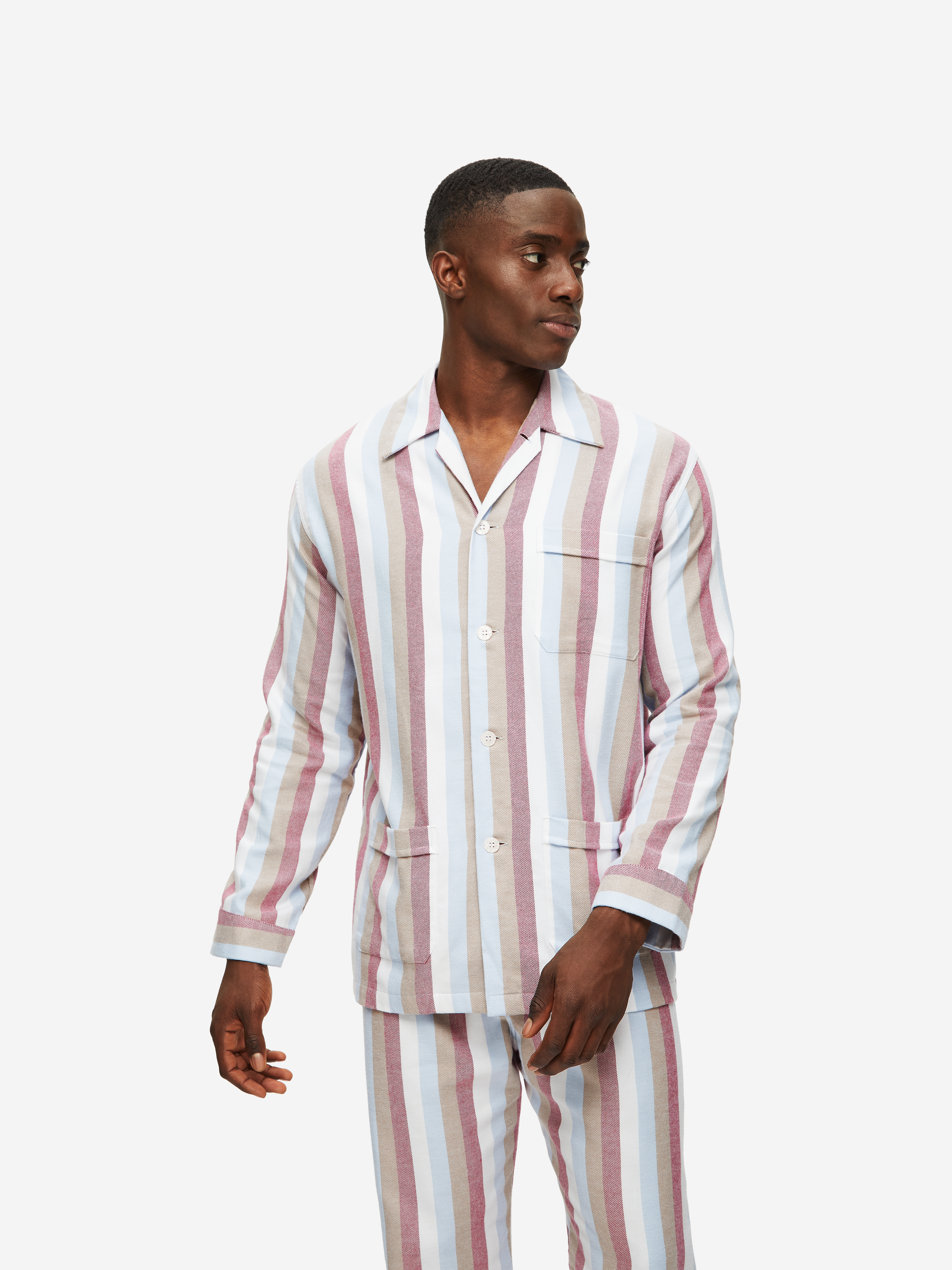 Kelburn 18 Brushed Cotton Multi Men's Classic Fit Pyjamas