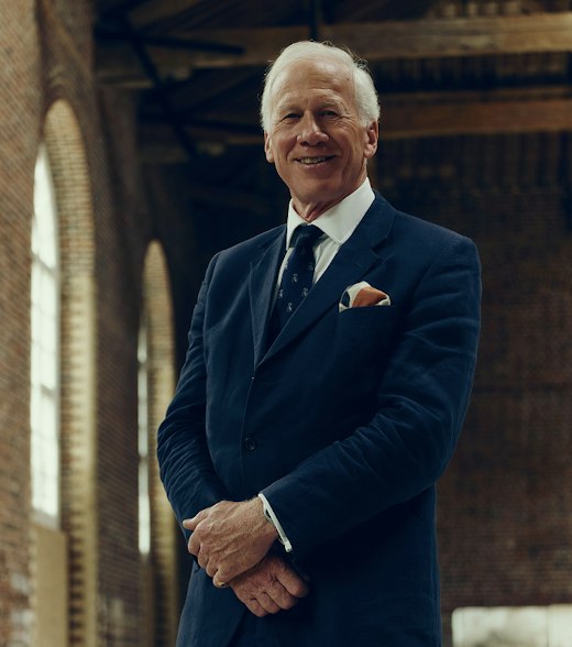 Major General Matthew Sykes inside the restored Riding School at St John's Wood Square luxury residences in London.