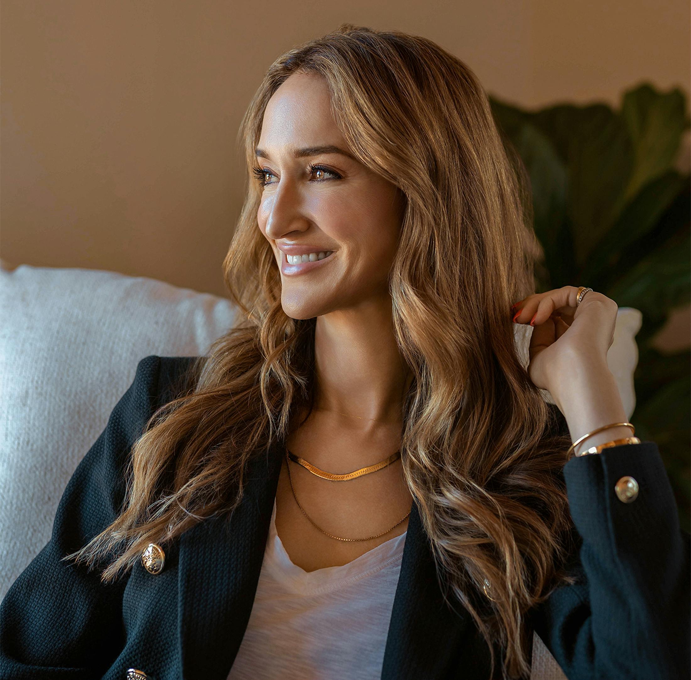 Woman smiling