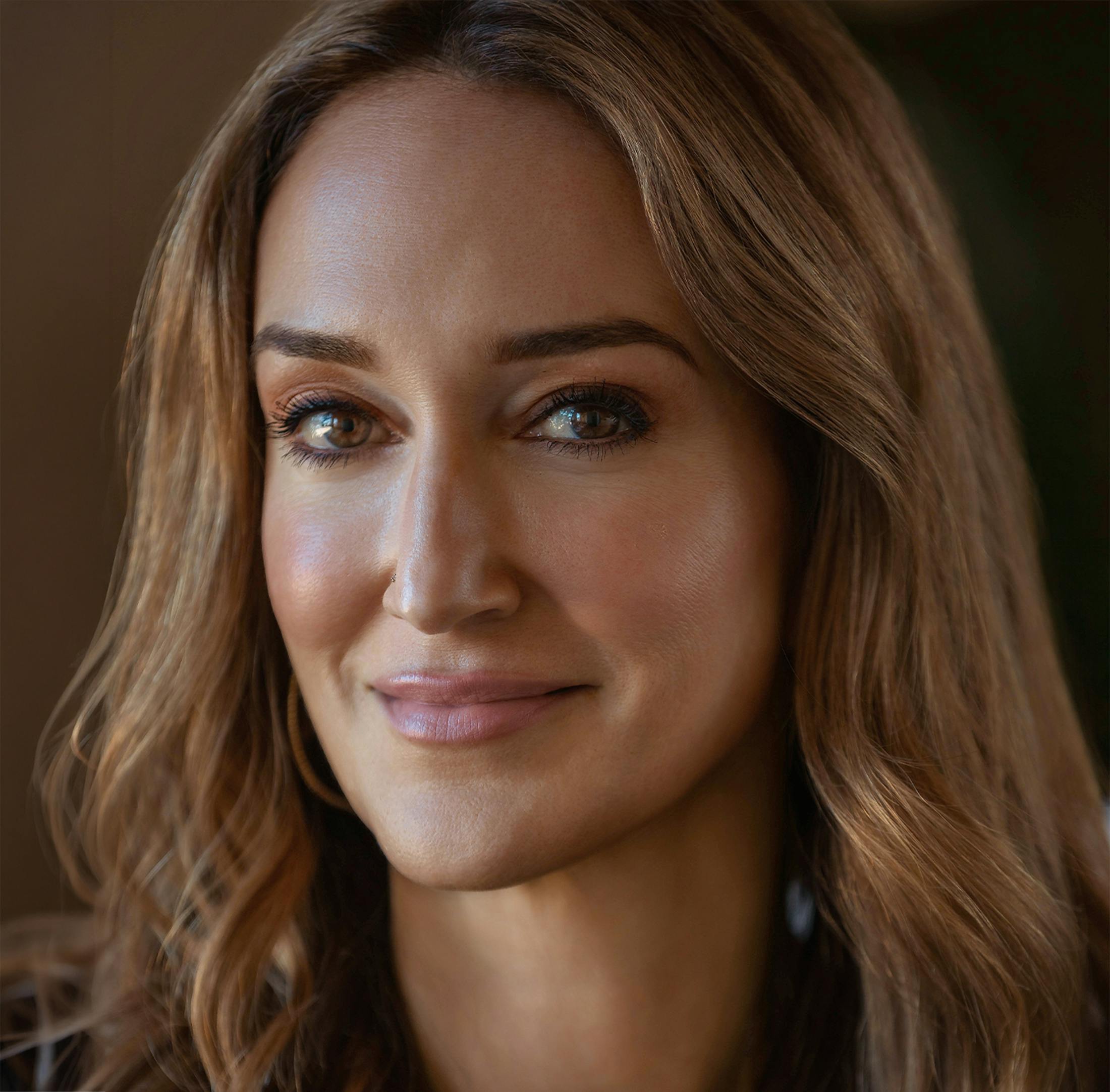 Woman smiling