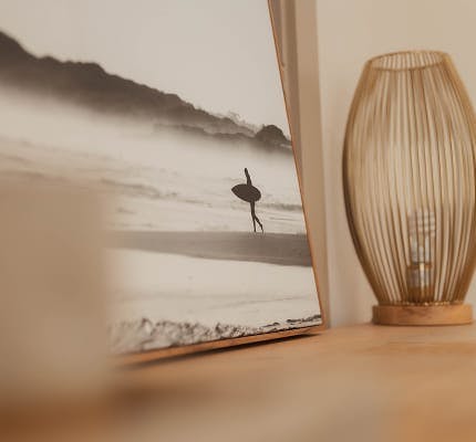 picture on shelf