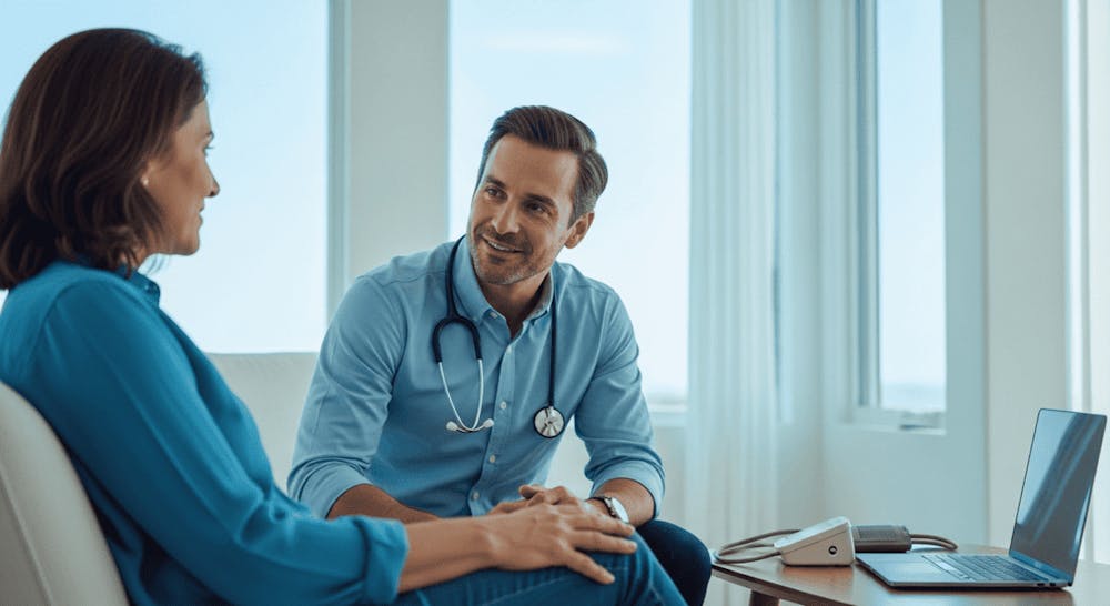 doctor with patient