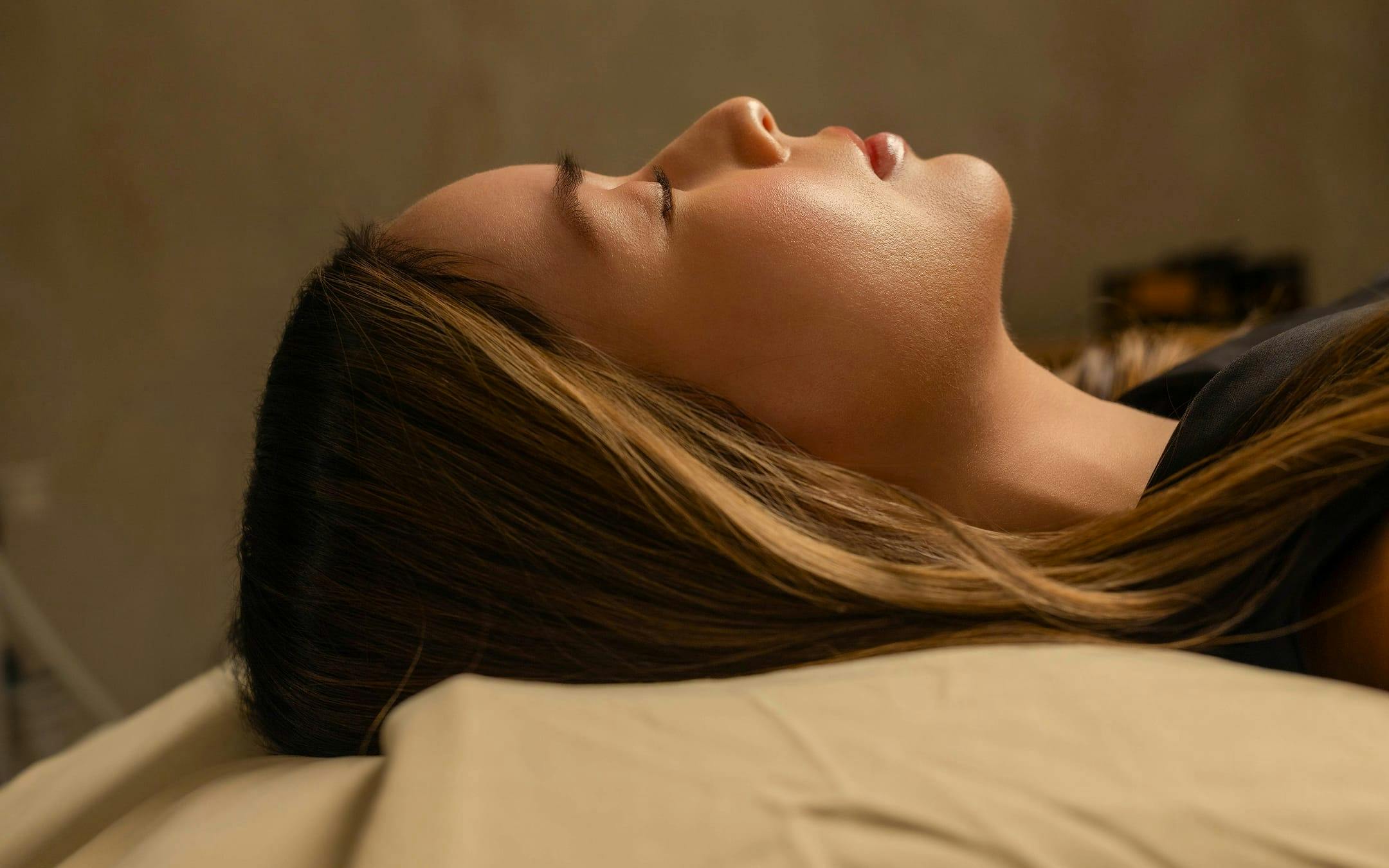 woman lying down