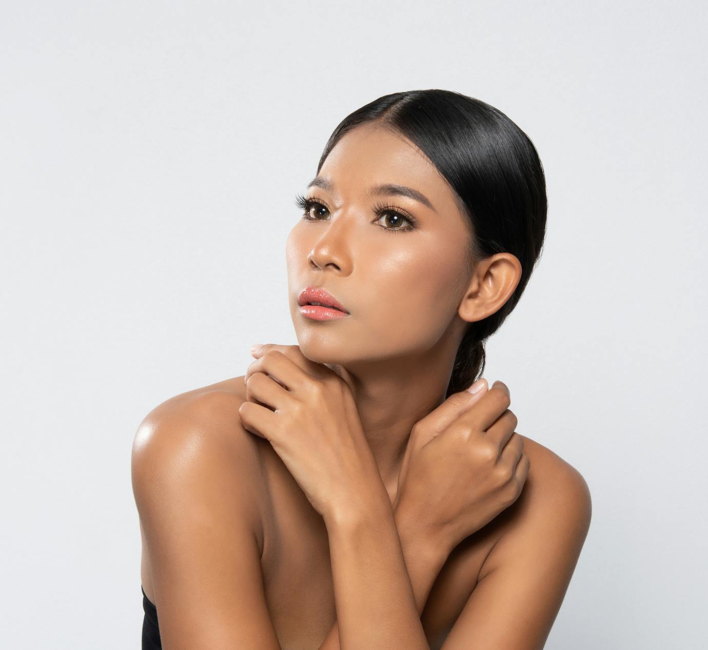 woman looking to the side